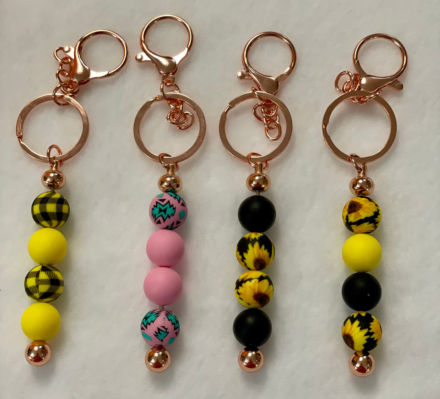 Beaded keychains