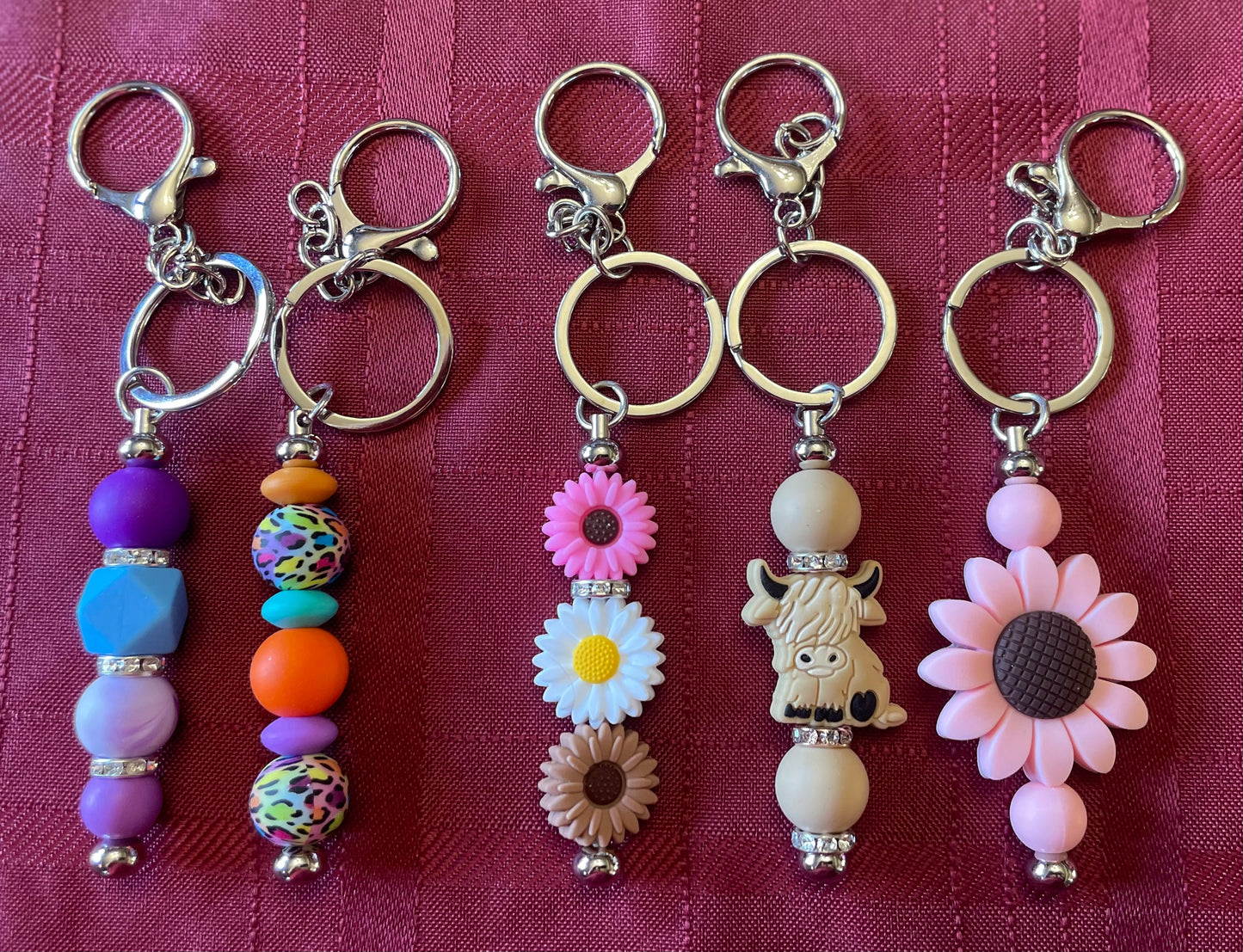 Beaded keychains
