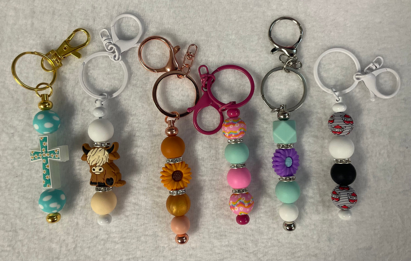 Beaded keychains