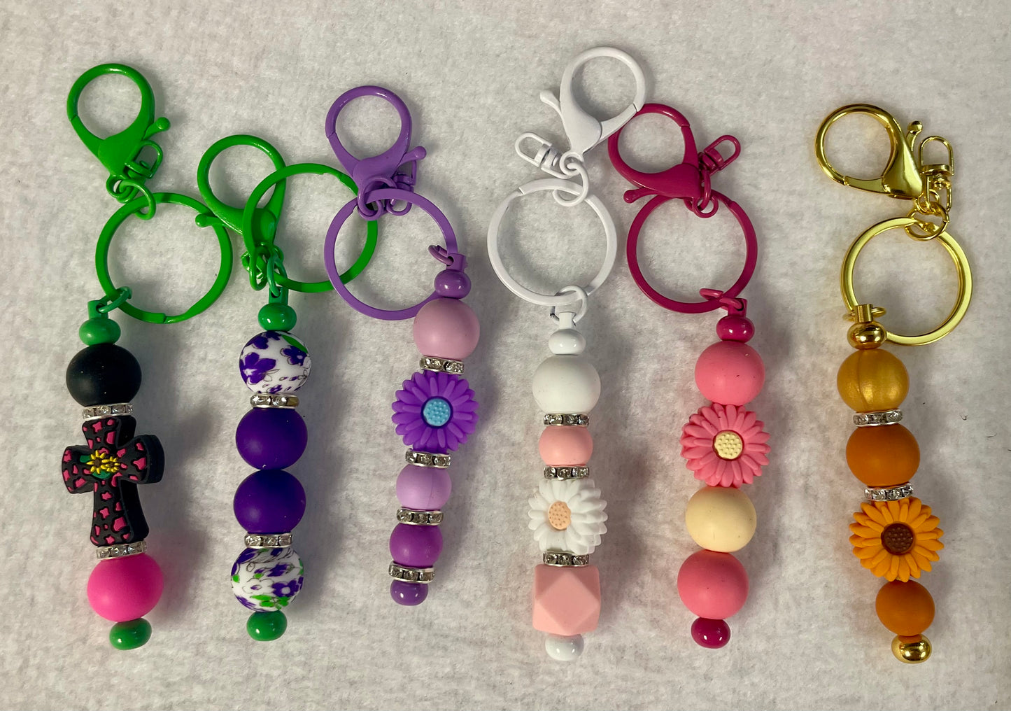 Beaded keychains
