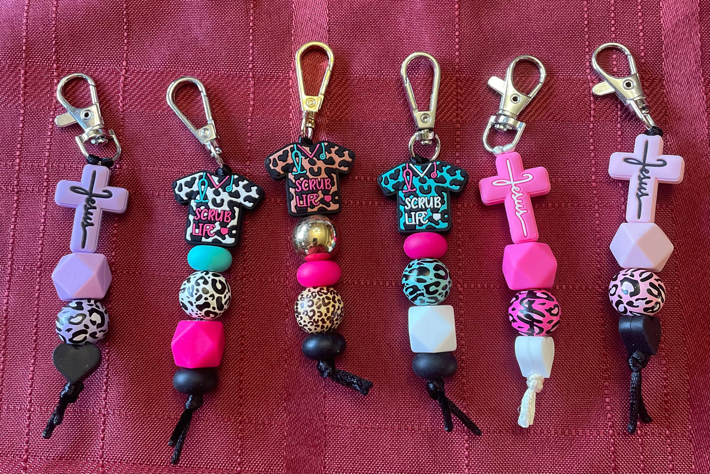 Beaded keychains