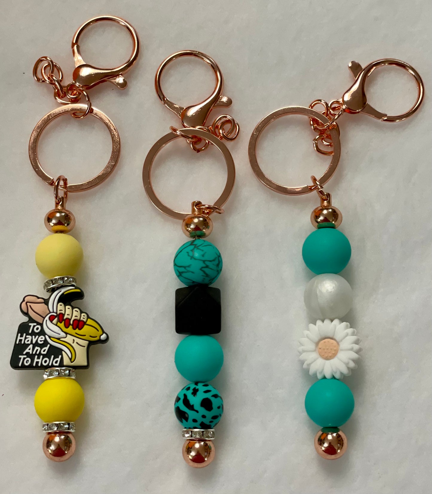 Beaded keychains