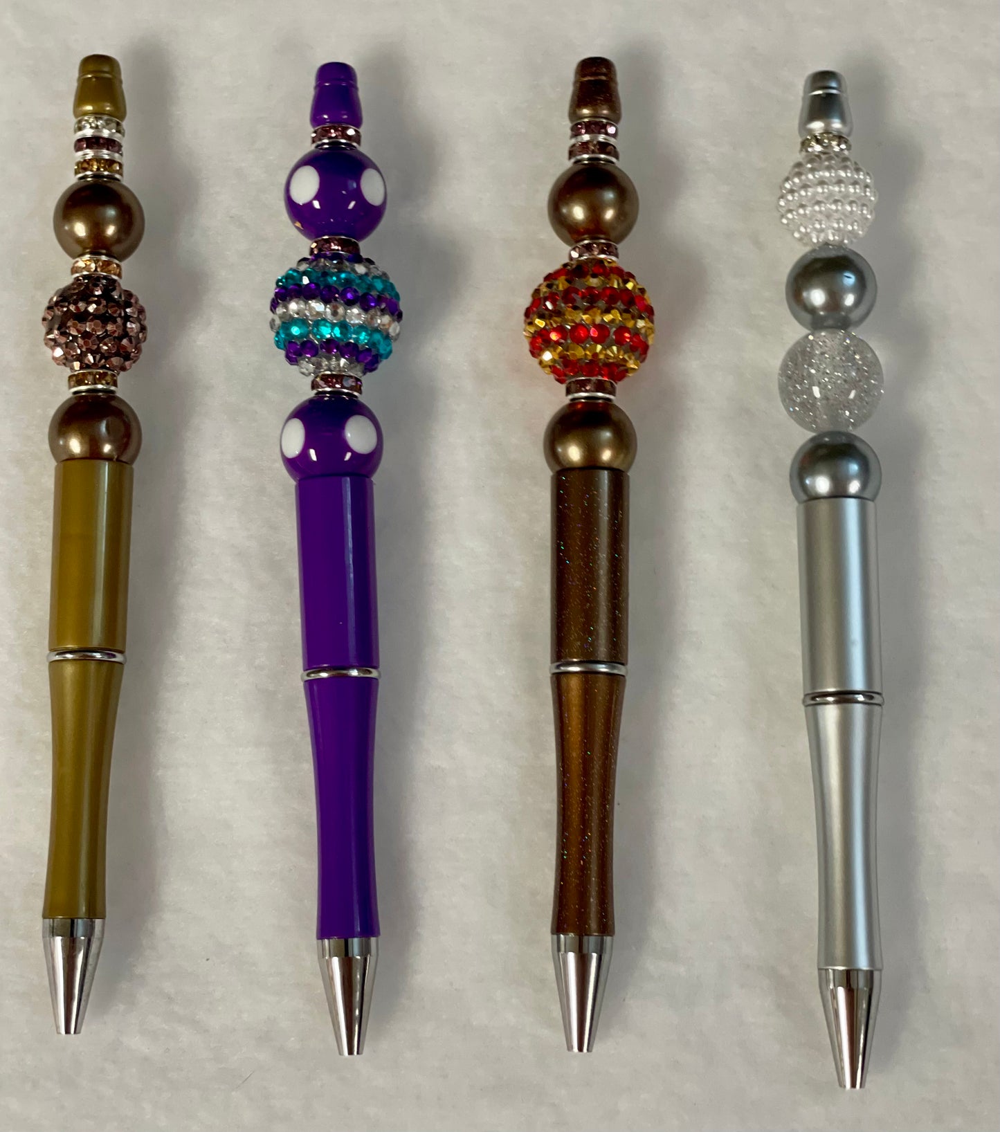 Black ink, pens with beads