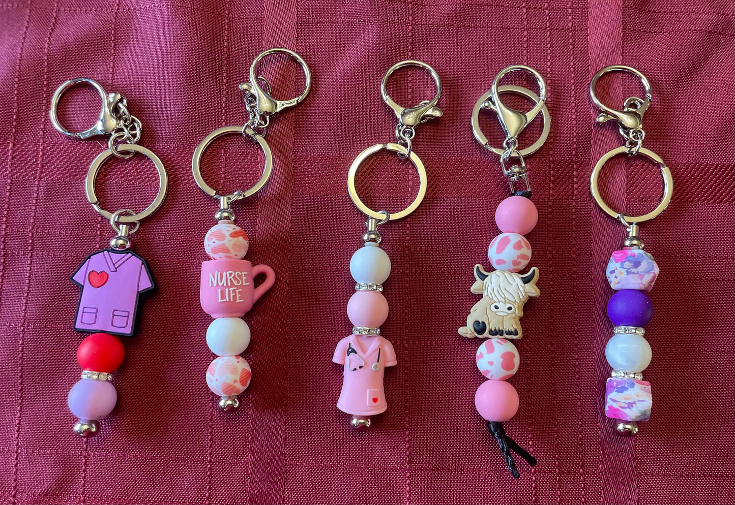 Beaded keychains