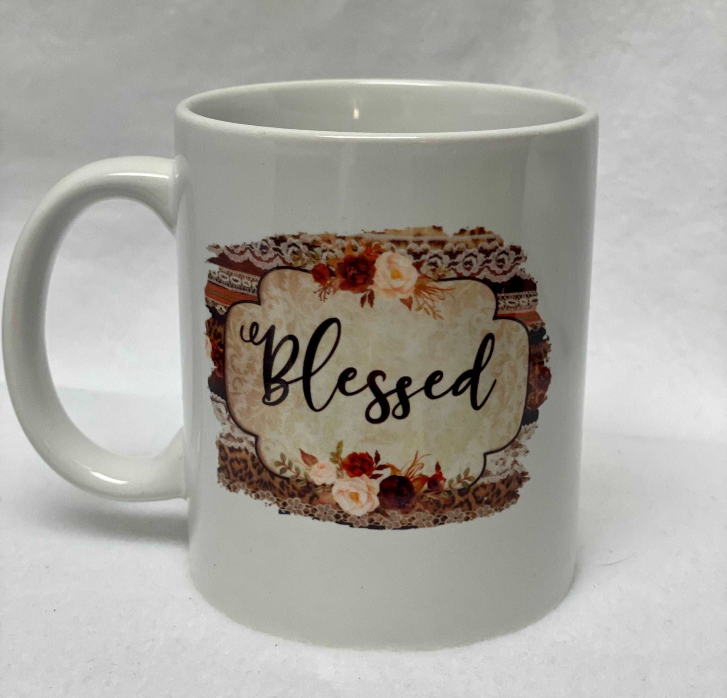 Are you Blessed? Enjoy your coffee in this 14 ounce ceramic coffee cup!
