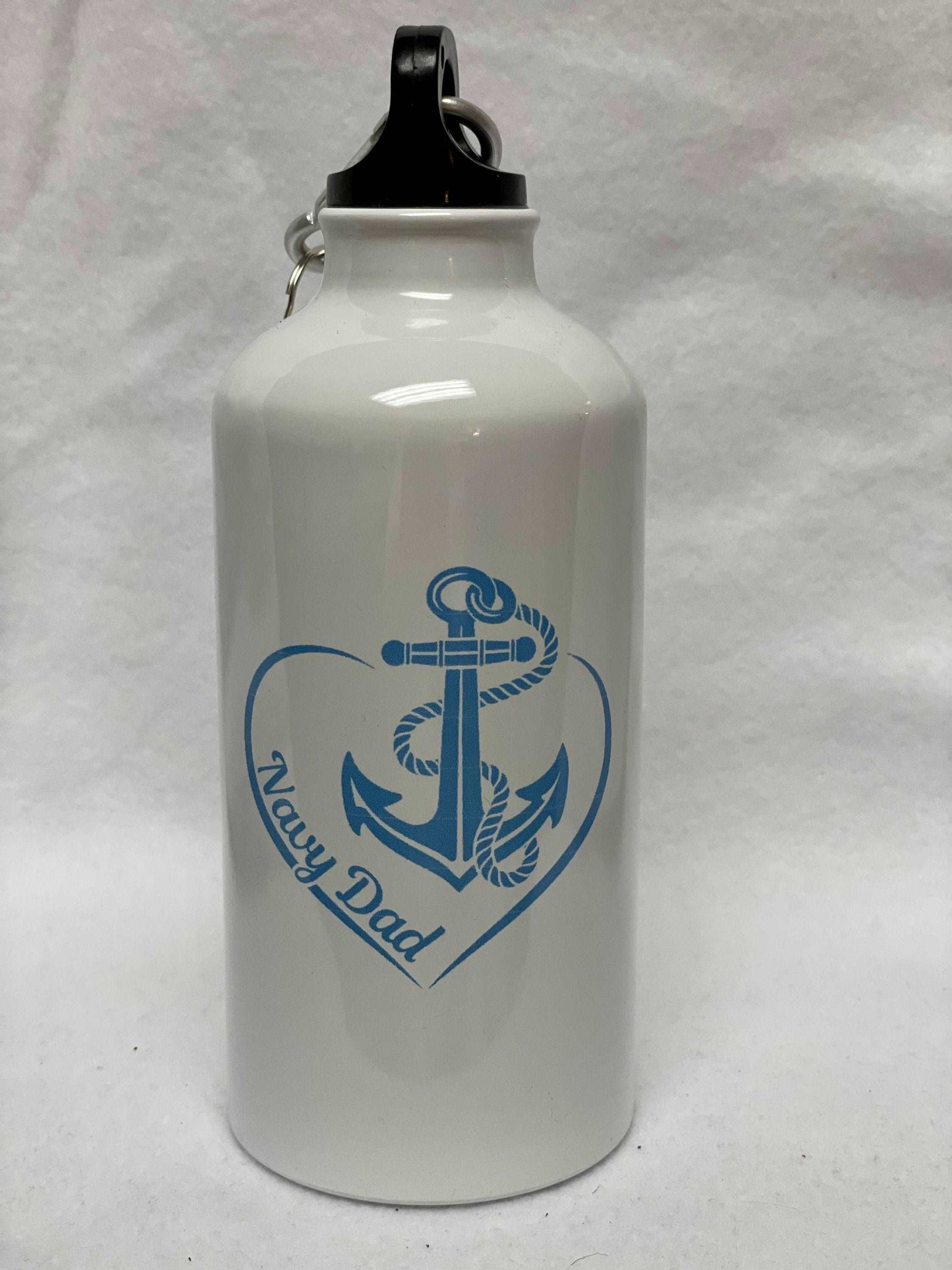 Are you a Navy dad? Enjoy a cold beverage in this 16 oz Aluminum Sports Bottle