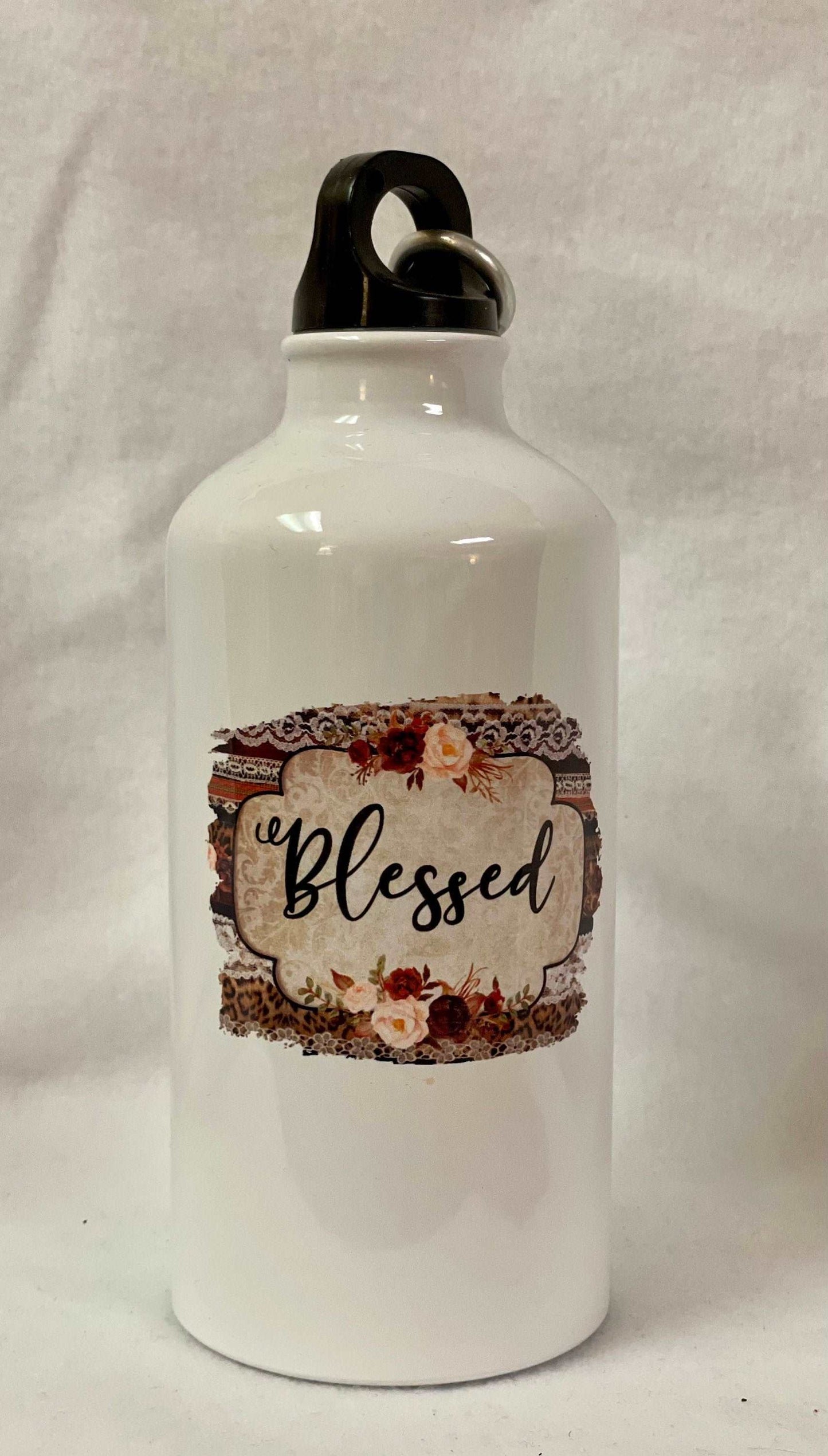 Are you Blessed? Enjoy a cold beverage in this 16 oz Aluminum Sports Bottle