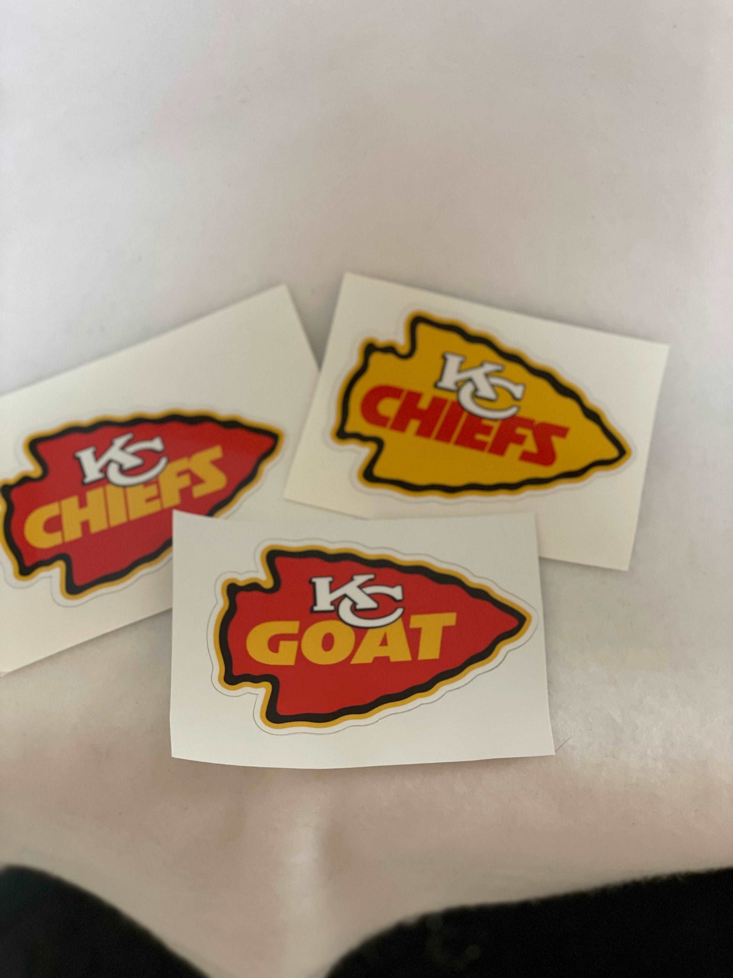 9.5Wx18L Kansas City Chiefs vinyl decal