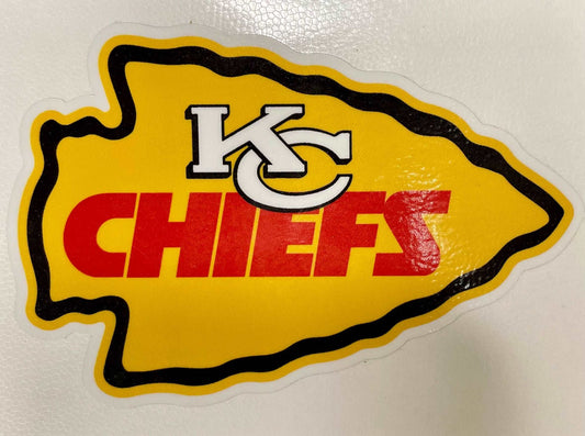 7.5Wx12L Kansas City Chiefs vinyl decal