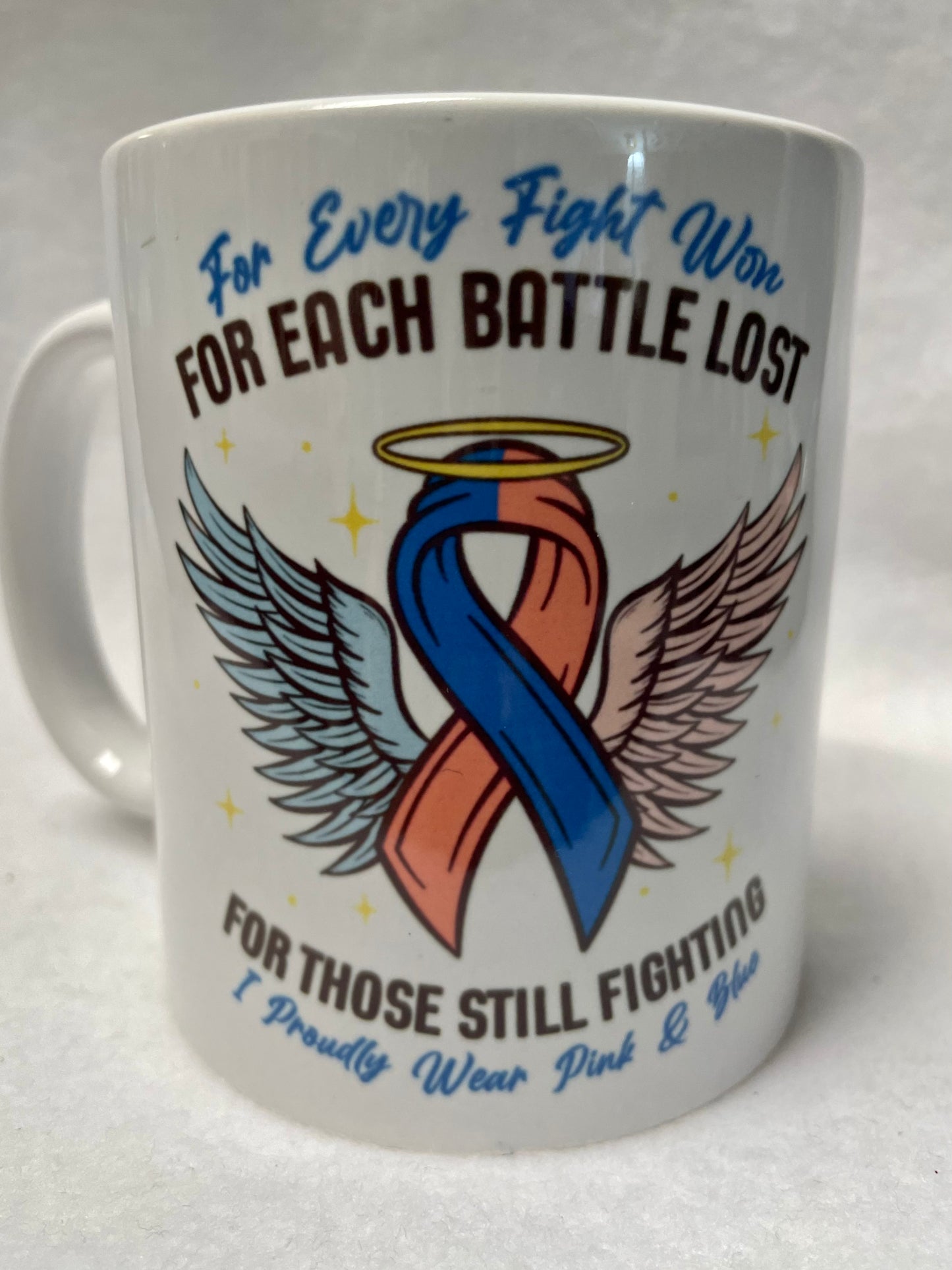 Enjoy your coffee in this 14 ounce ceramic coffee cup!