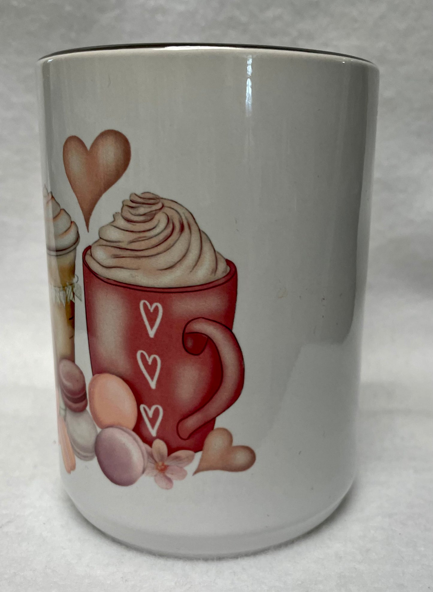 Enjoy your coffee in this 14 ounce ceramic coffee cup!