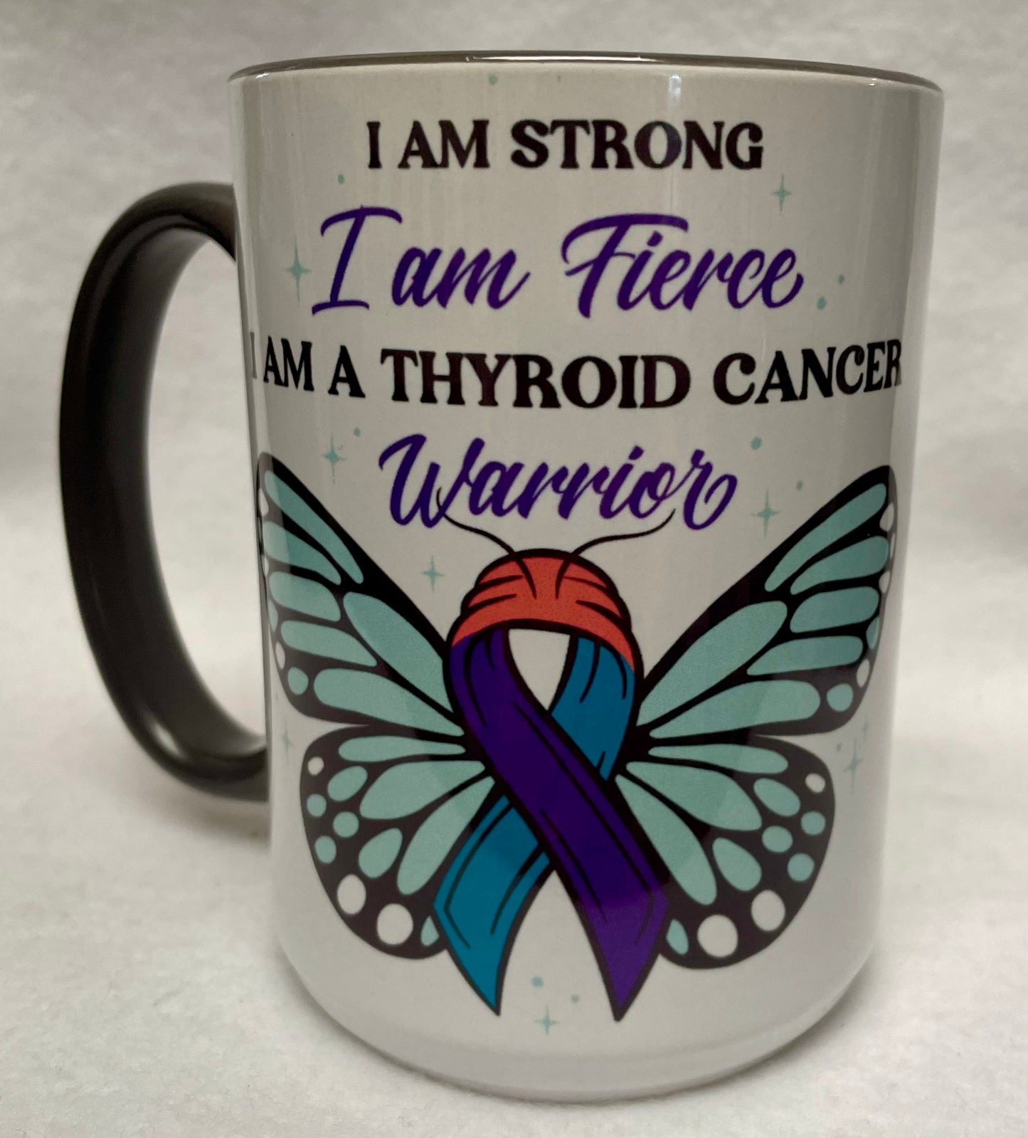 Enjoy your coffee in this 14 ounce ceramic coffee cup!