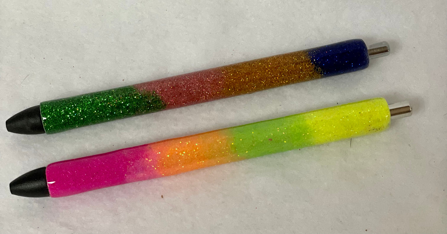 Resin gel pens