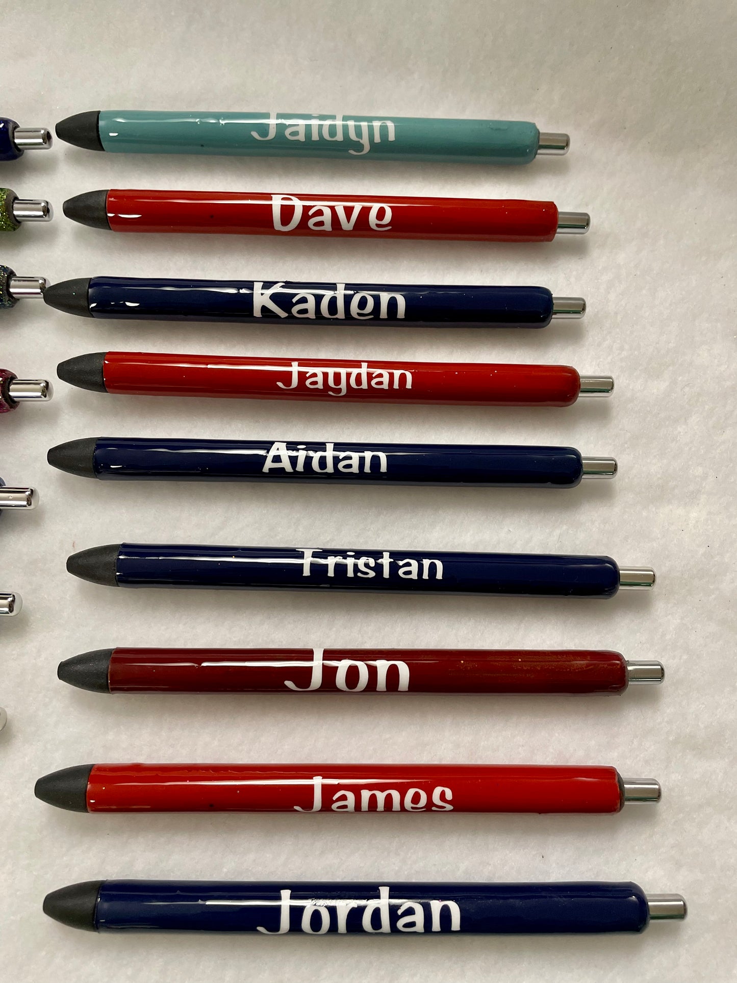 Resin gel pens