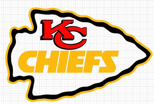 7.5Wx12L Kansas City Chiefs vinyl decal