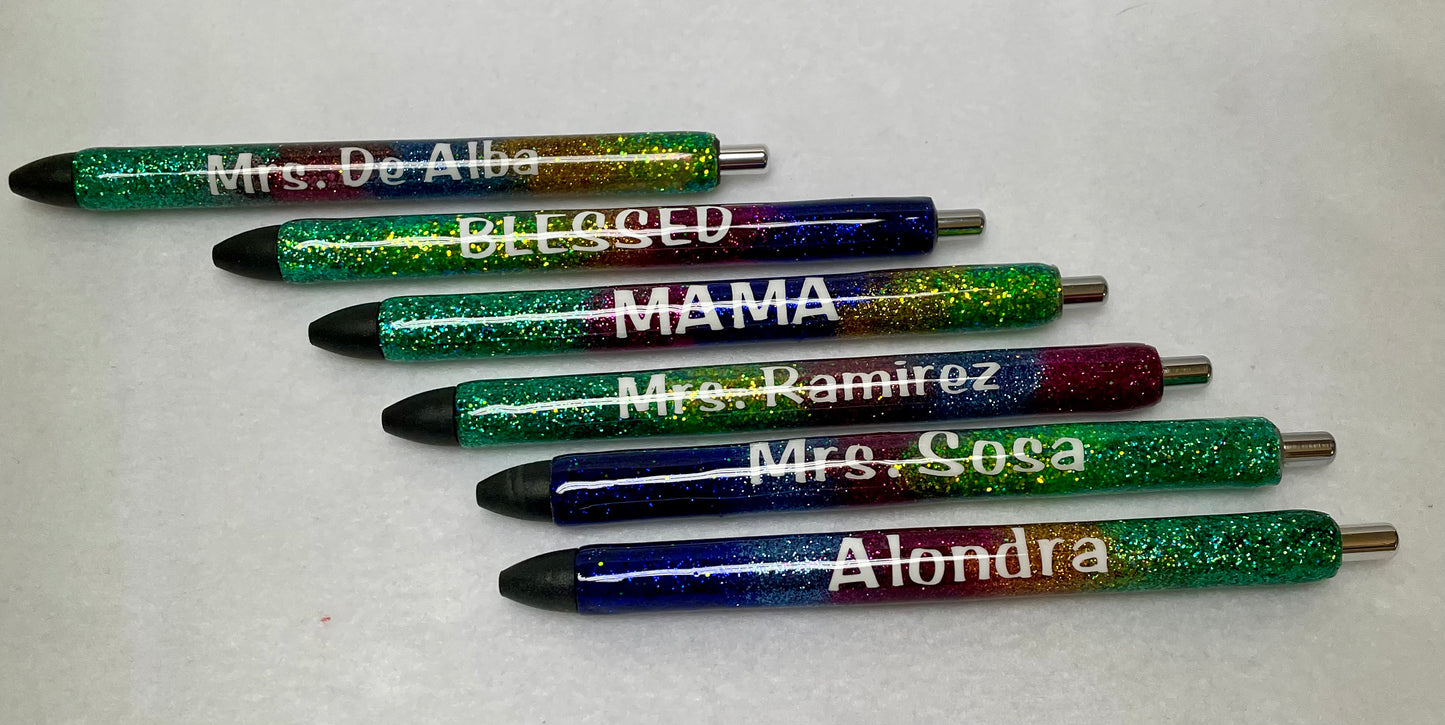Resin gel pens