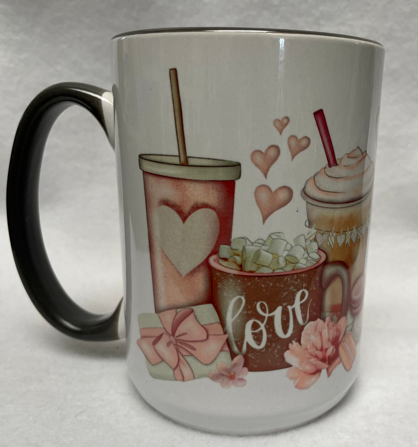Enjoy your coffee in this 14 ounce ceramic coffee cup!