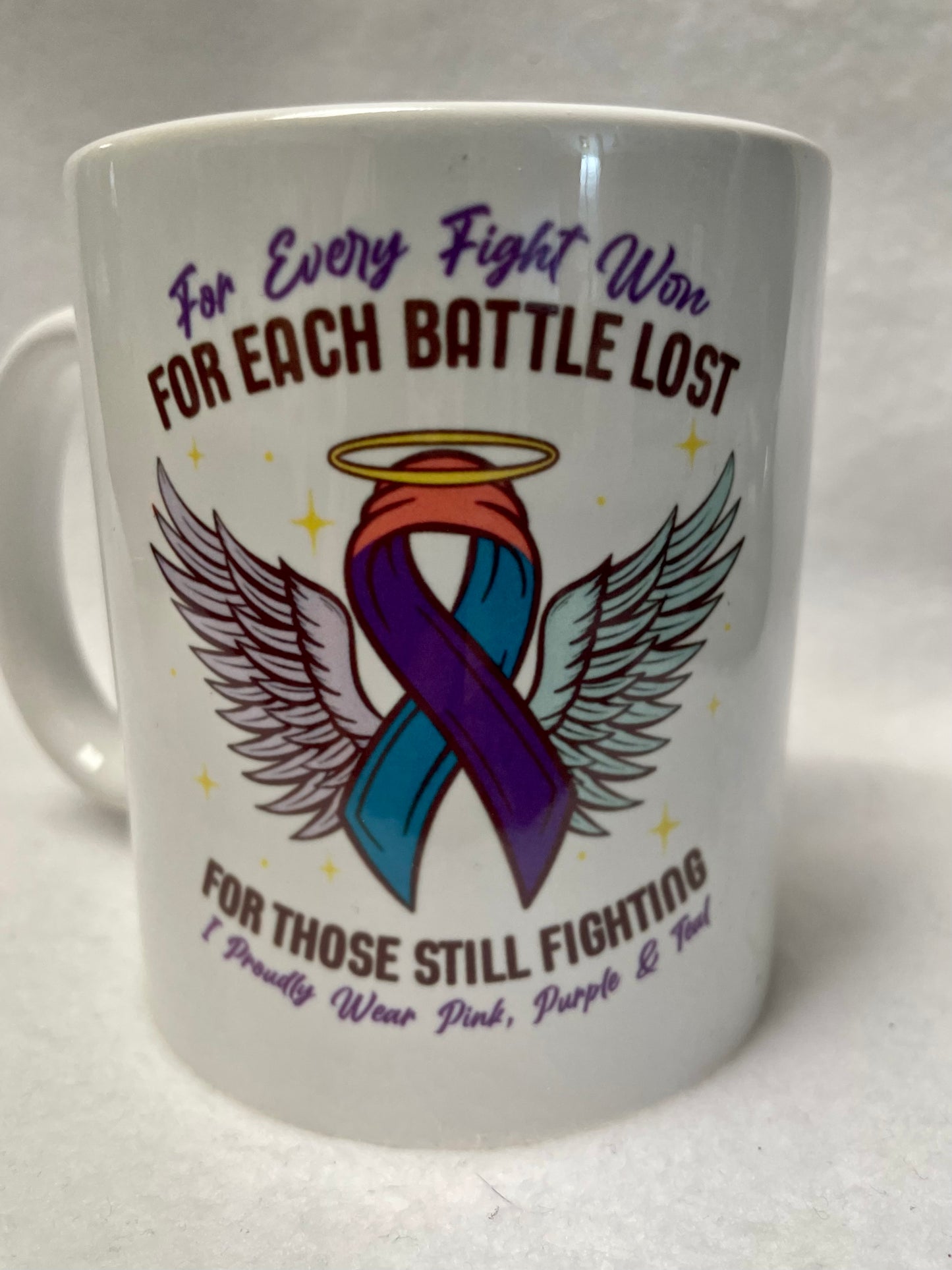 Enjoy your coffee in this 14 ounce ceramic coffee cup!