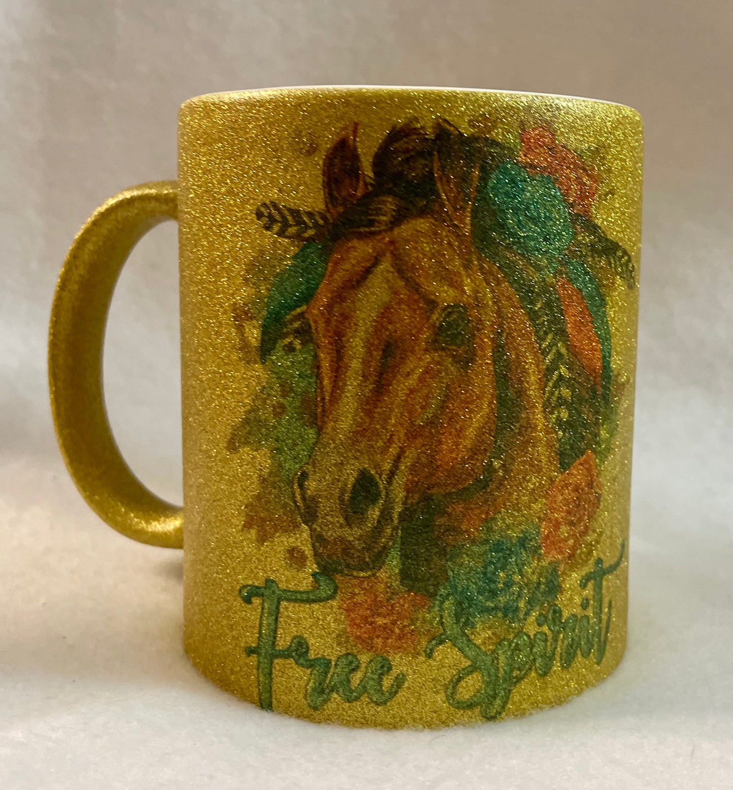Enjoy your coffee in this 14 ounce ceramic coffee cup!