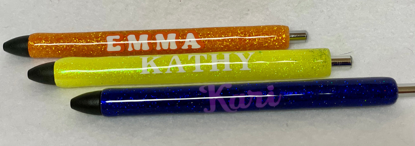 Resin gel pens