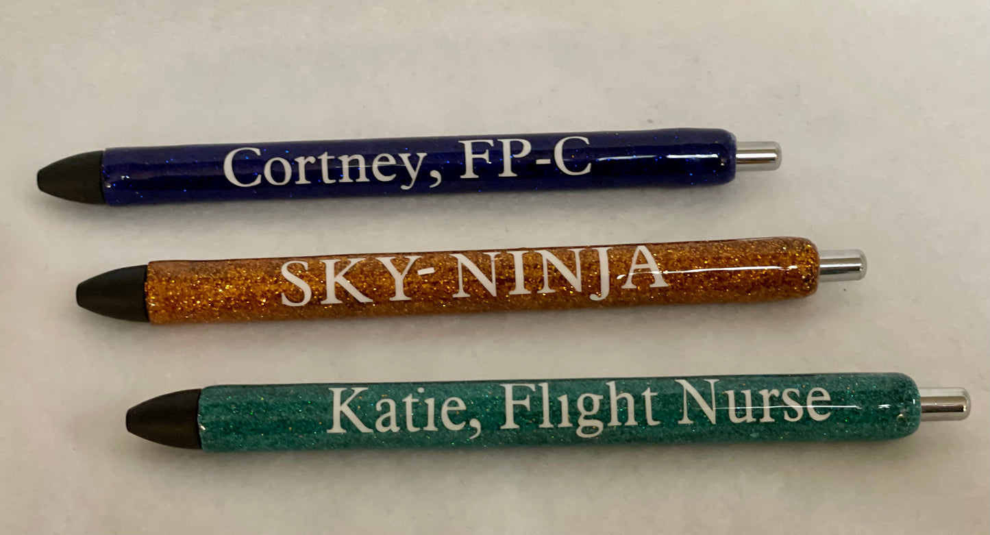 Resin gel pens