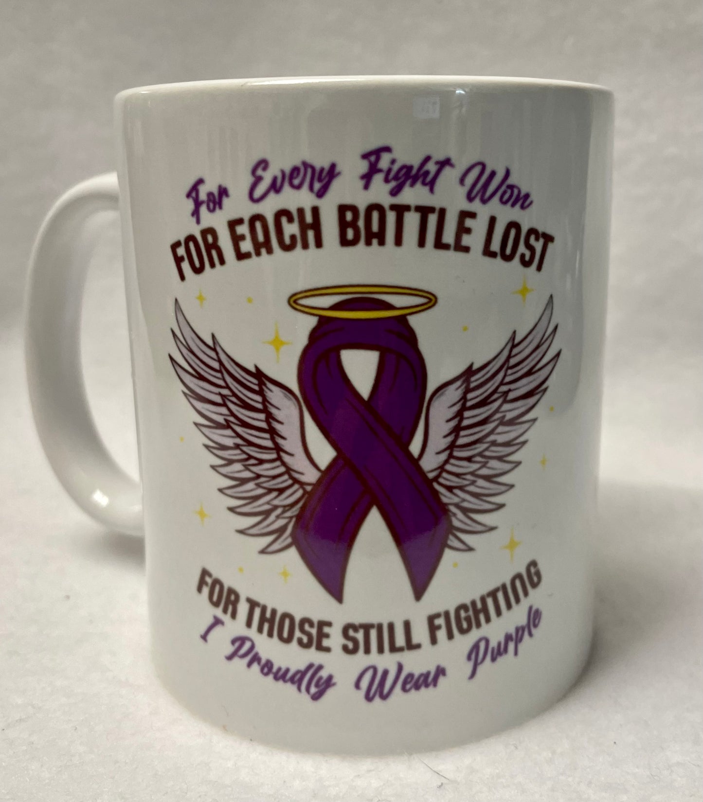 Enjoy your coffee in this 14 ounce ceramic coffee cup!