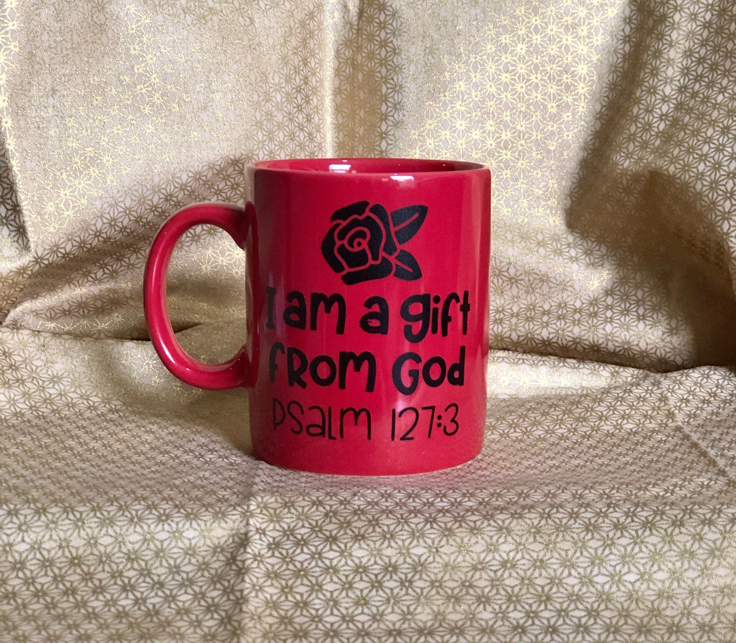 I am a gift from God.... Enjoy your coffee in this 11 ounce ceramic coffee cup!