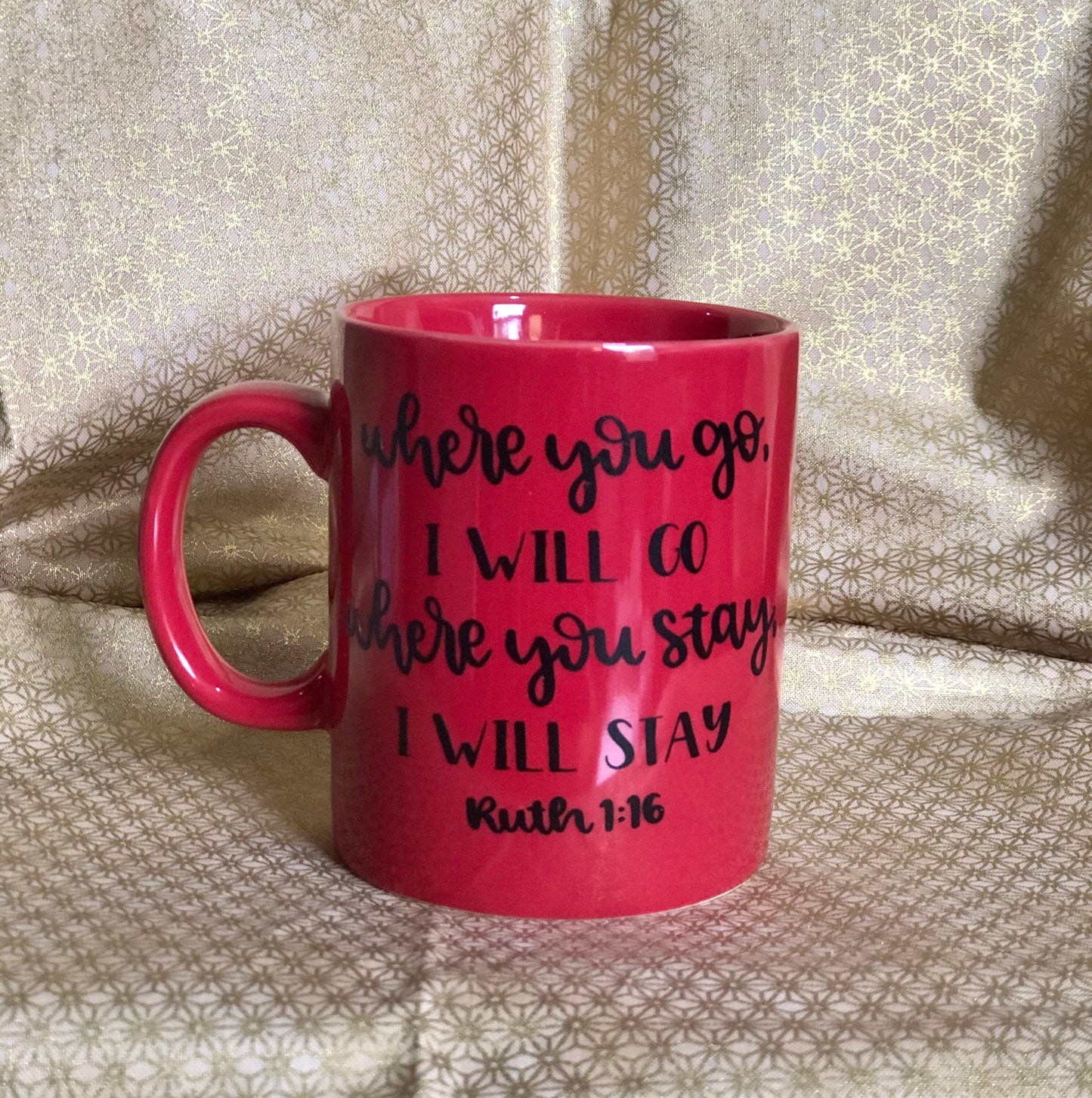Where you go...... Enjoy your coffee in this 11 ounce ceramic coffee cup!
