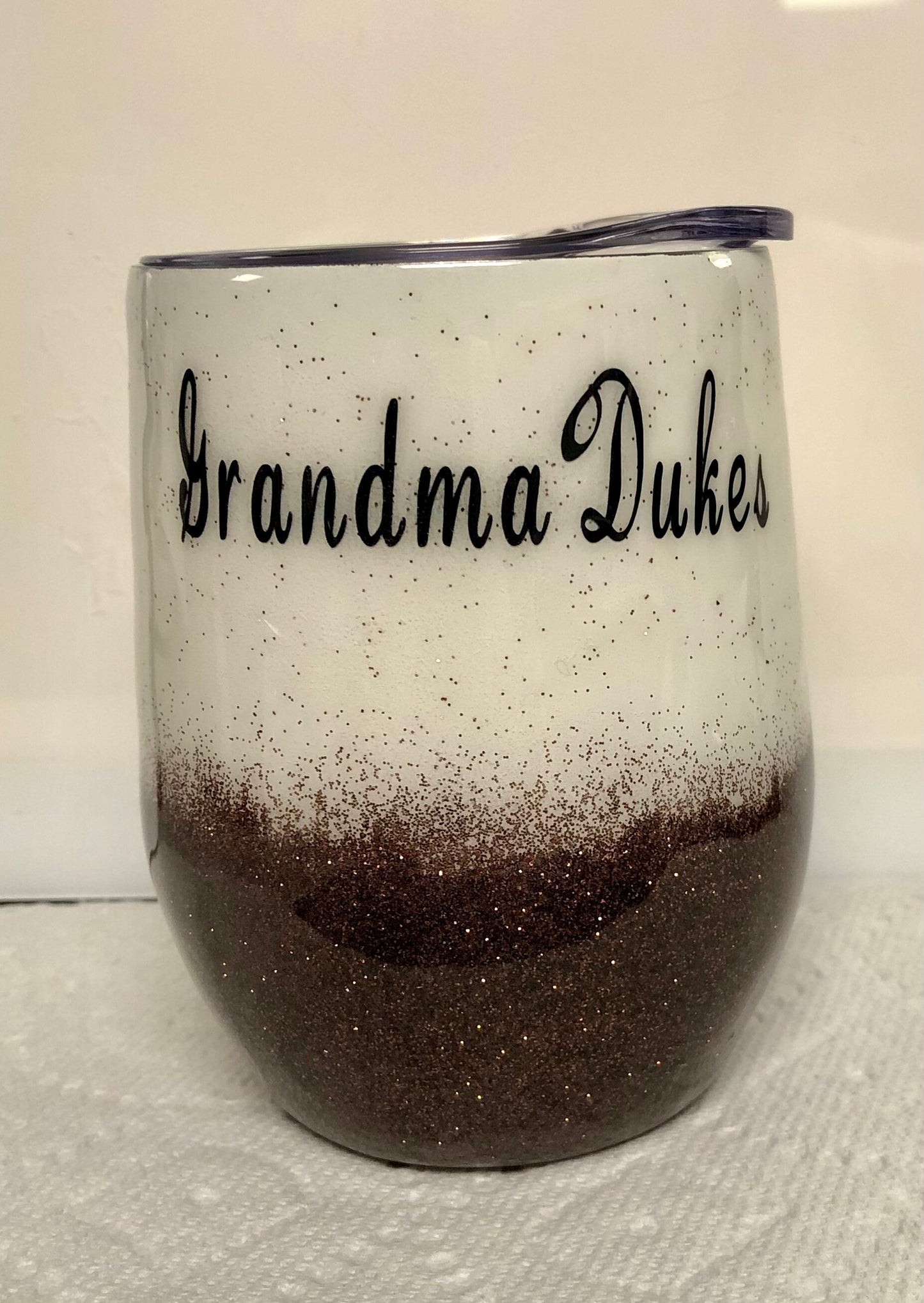 Love Elephants! Enjoy a beverage in this 12oz Tumbler.