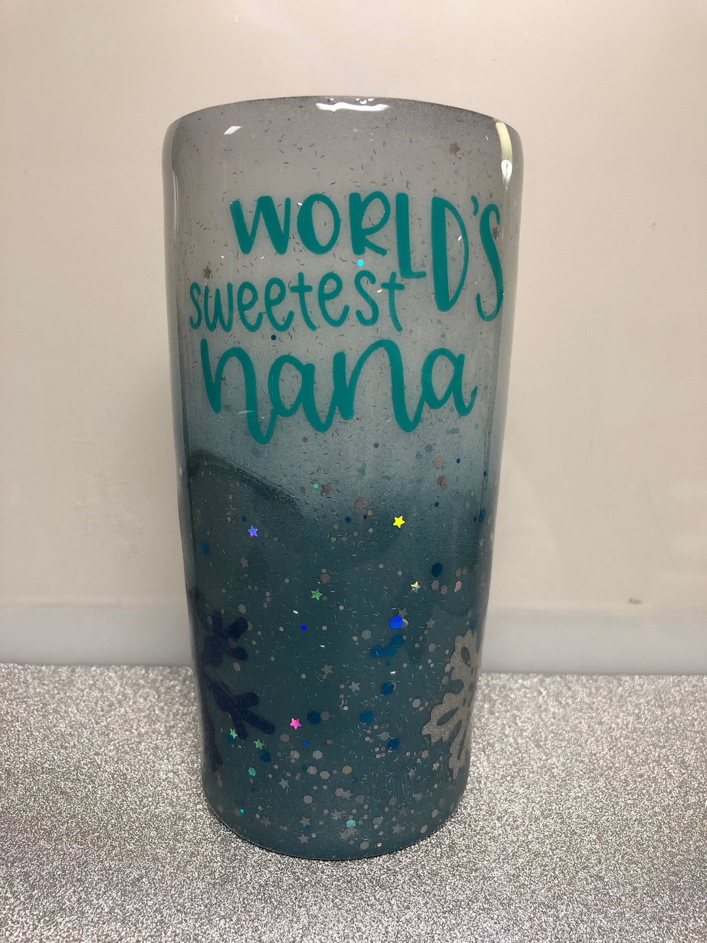 Worlds Sweetest Nana. Enjoy your coffee or cold drink in this 20oz Tumbler.