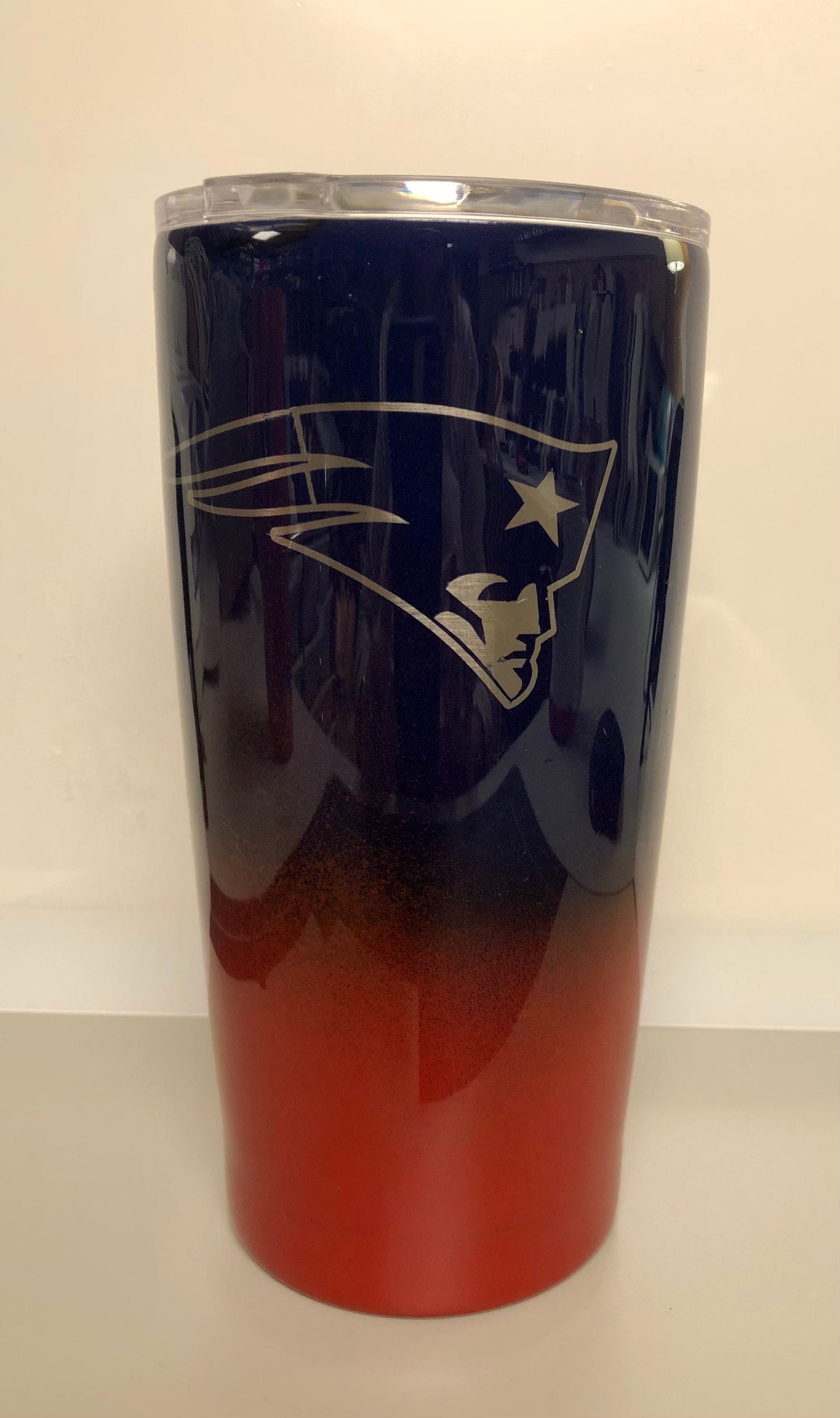 For all the New England Patriot fans. Enjoy a beverage in this 20oz Tumbler.