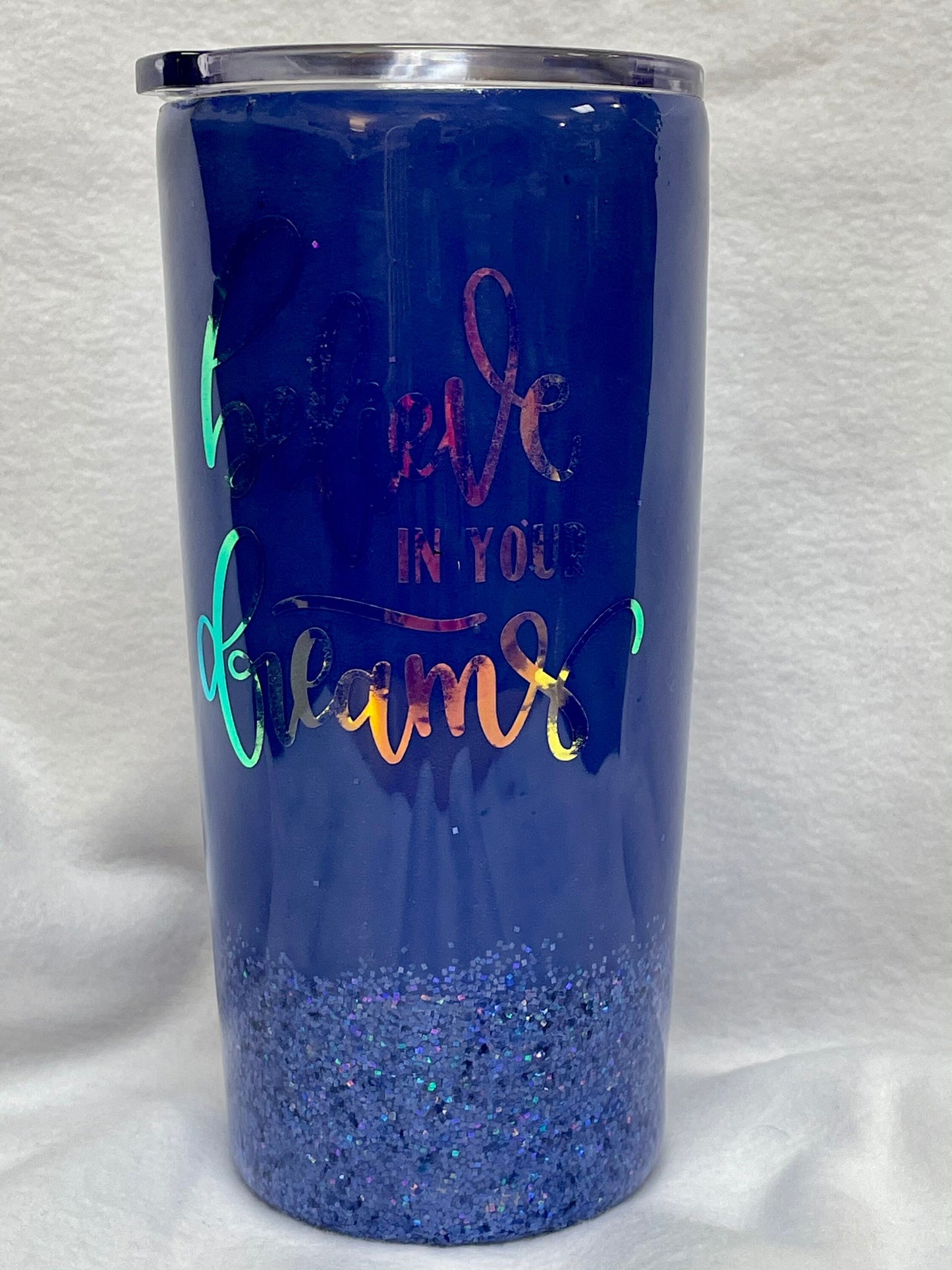 Enjoy a beverage in this Fearless with Giraffe 20oz Tumbler.