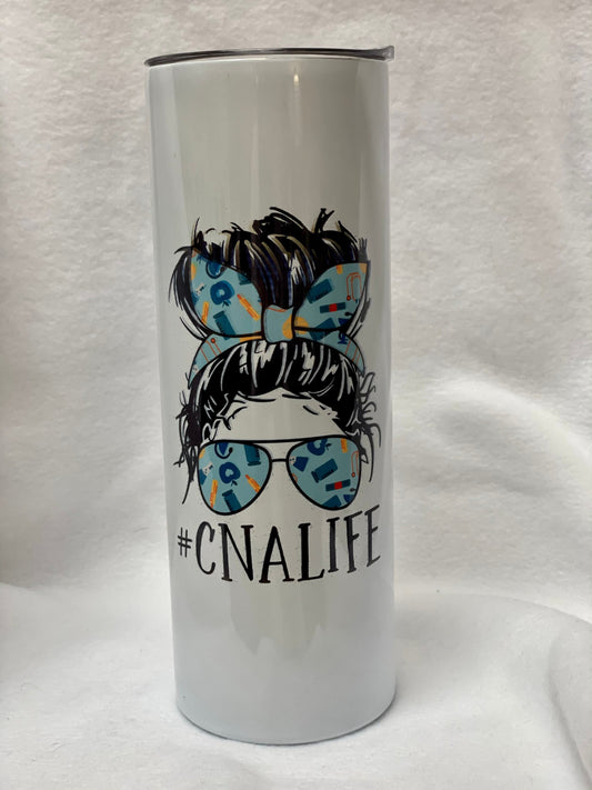 For all the CNA’s....Enjoy a beverage in this 20oz skinny Tumbler.
