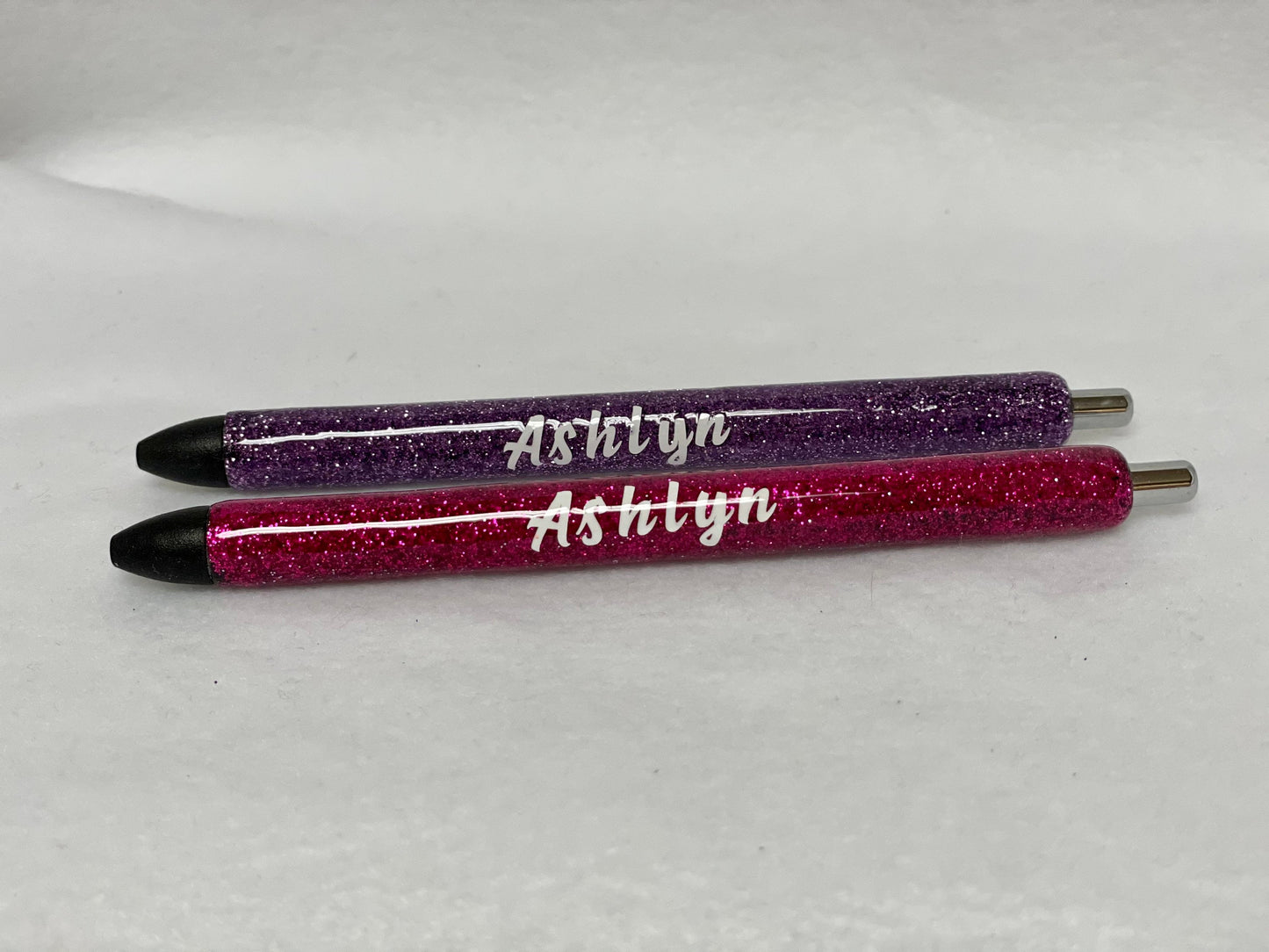 Personalized Glitter Epoxy pens set of 2