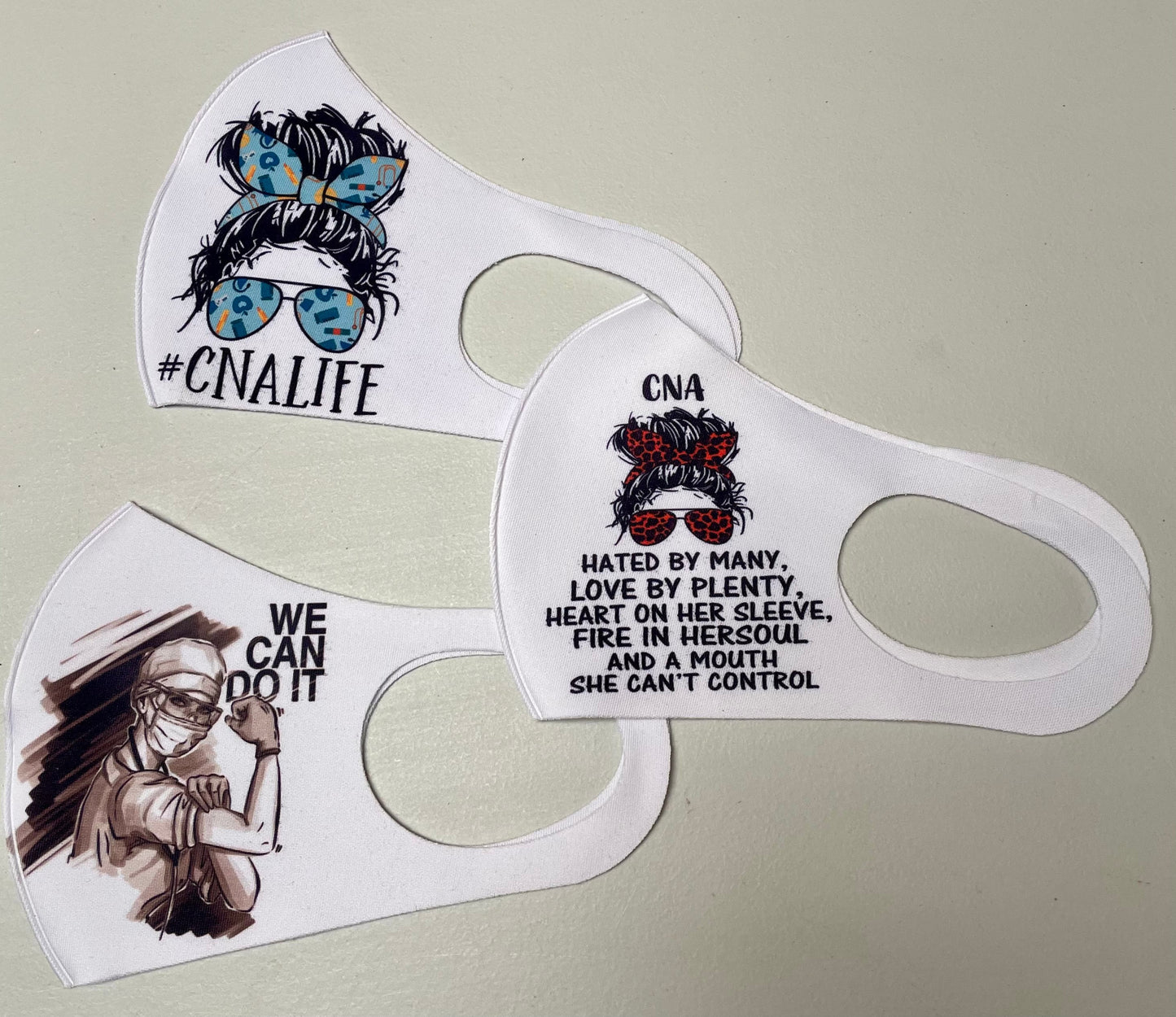White Face Mask/ protective wear