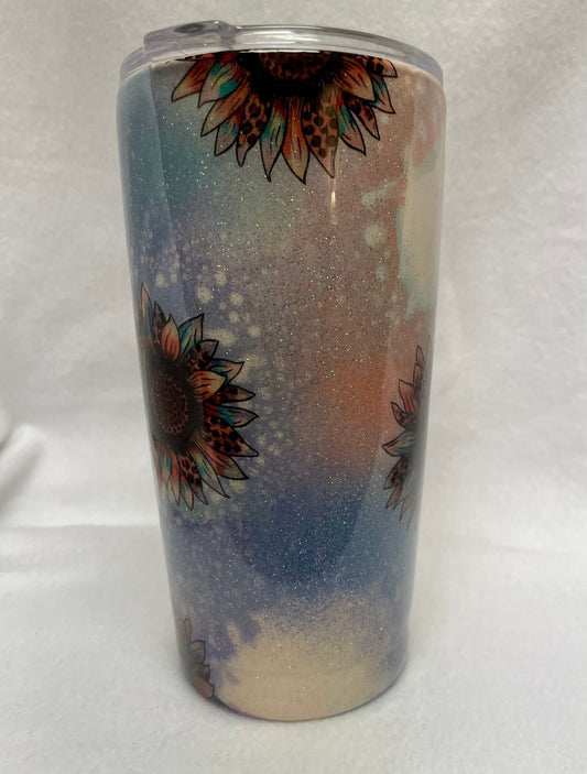 Love Sunflowers? Enjoy a beverage in this 20oz Tumbler.