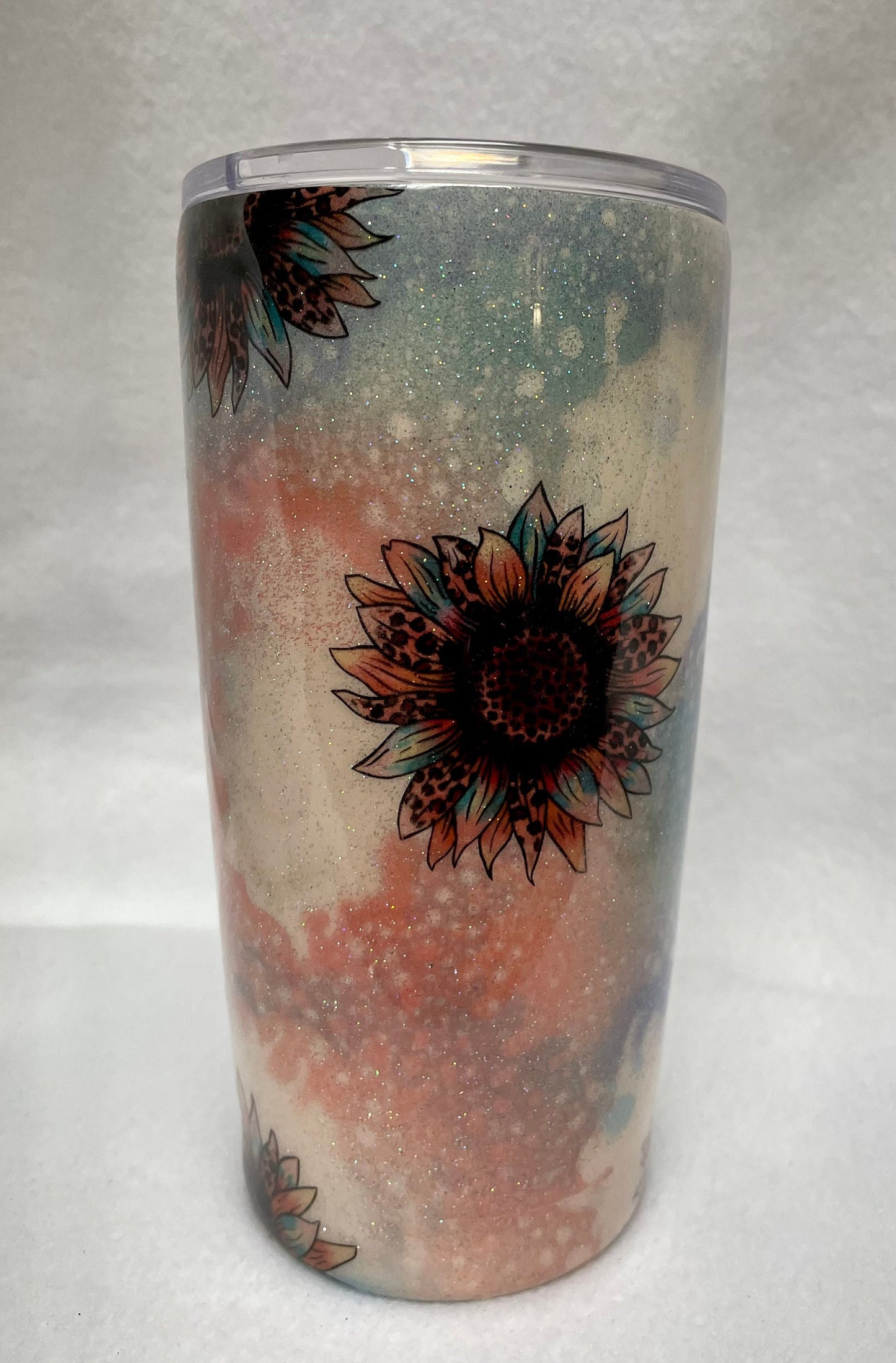 Love Sunflowers? Enjoy a beverage in this 20oz Tumbler.