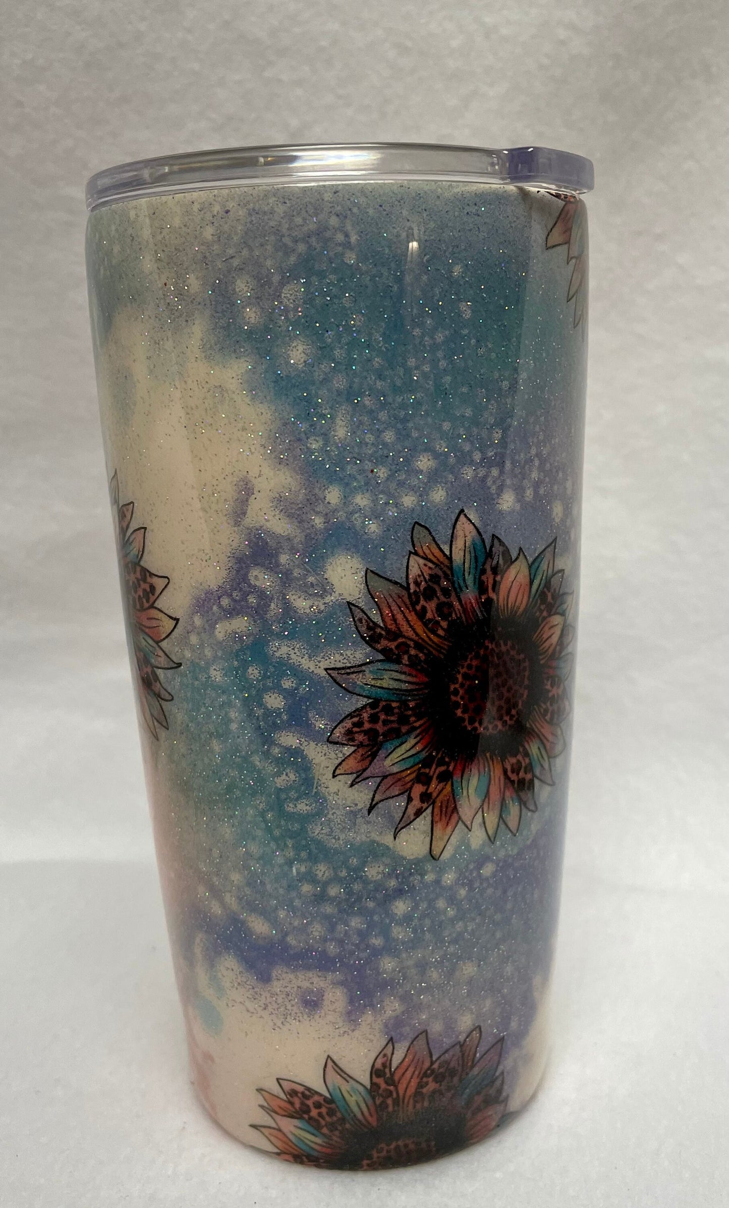 Love Sunflowers? Enjoy a beverage in this 20oz Tumbler.