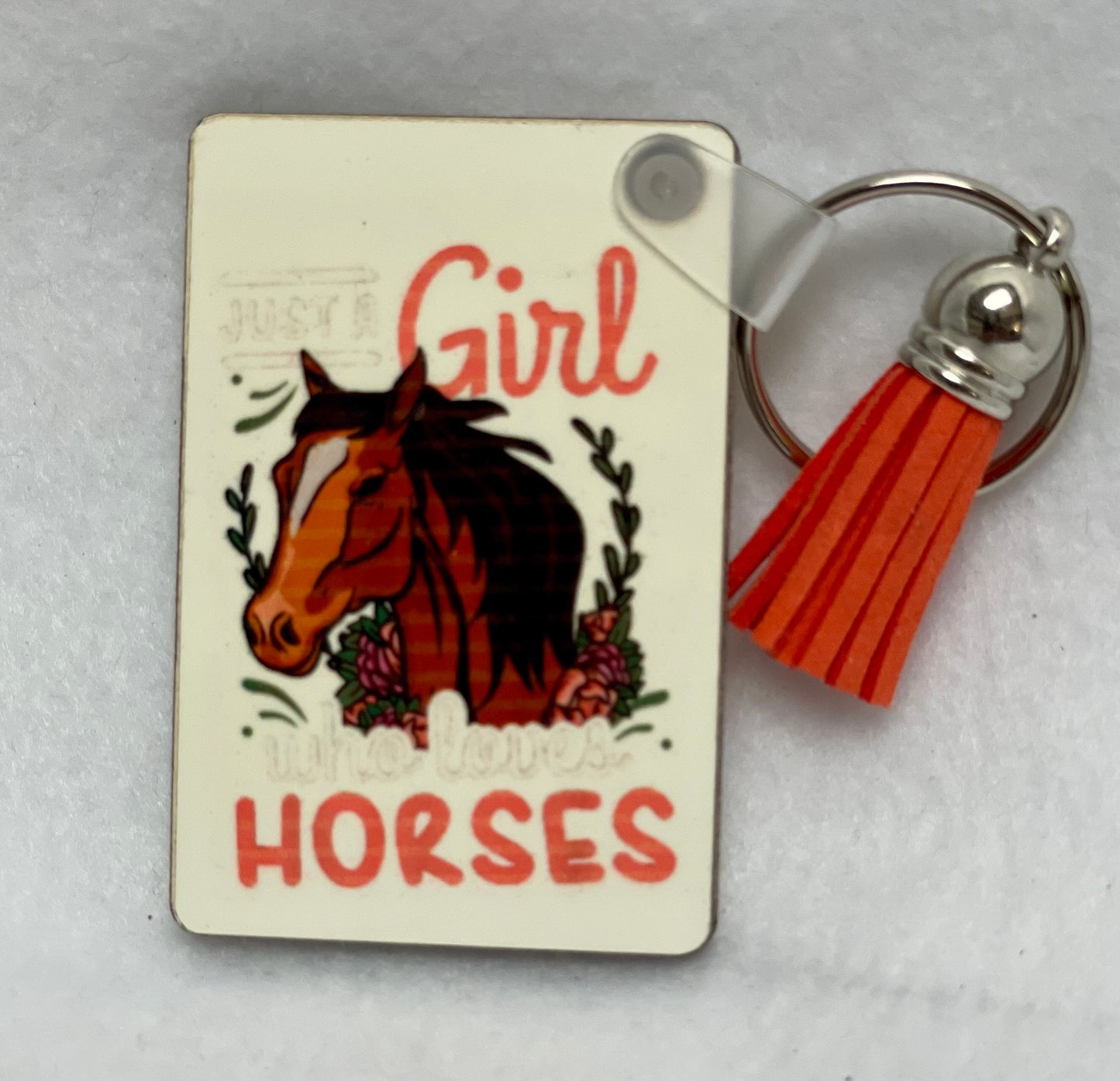 These are key rings with a leather tassel. Please specify in comments which one you are interested in. Each sold separately