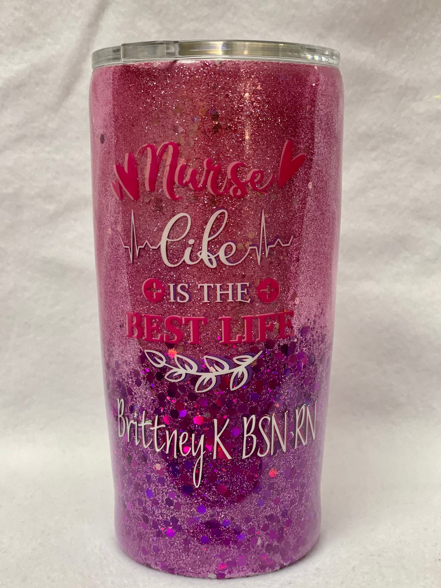 Nurse Life! Enjoy a beverage in this 20oz Tumbler.