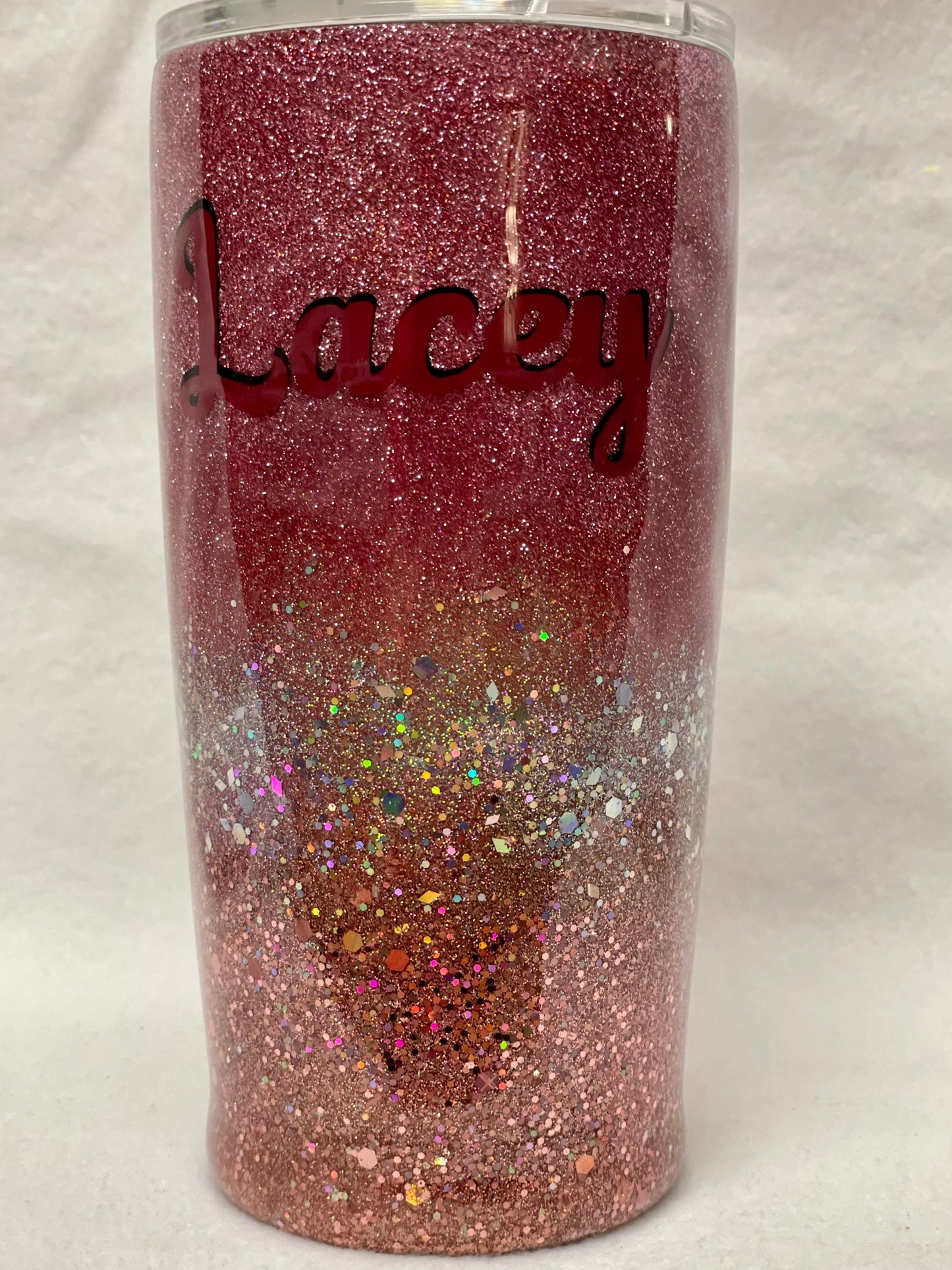 Do you want to personalize your tumbler? Enjoy a beverage in this 20oz Hydro- dipped Tumbler.