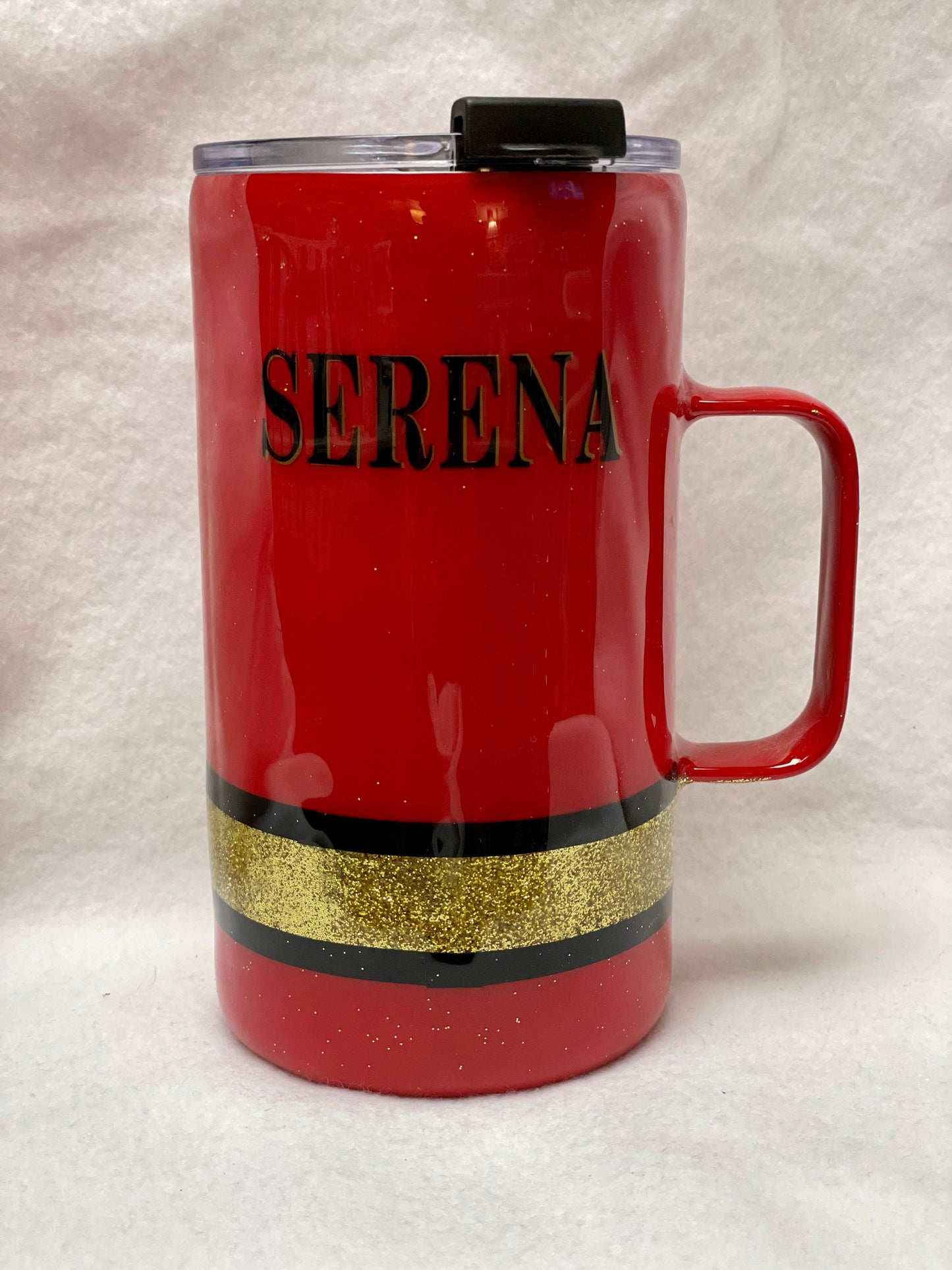 Love the San Francisco 49’ers? Enjoy a drink in this 24 oz Stainless Steel Coffee mug or Beer Mug