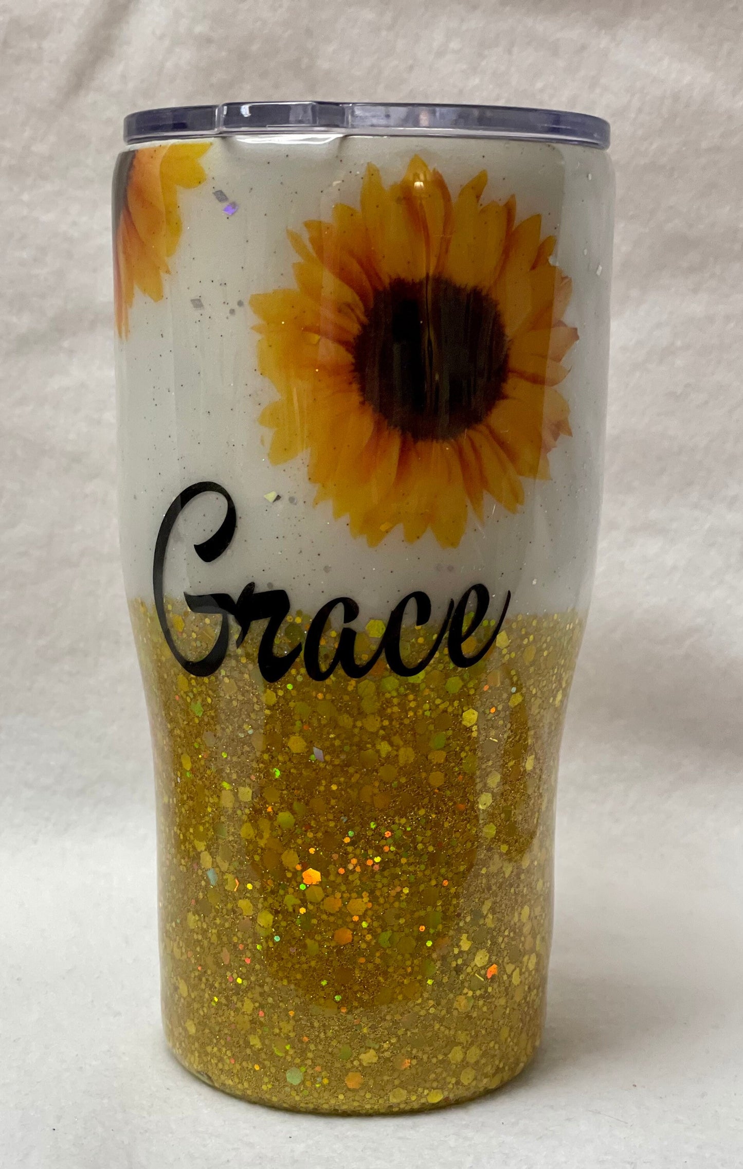 Love Sunflowers? Enjoy a beverage in this 20oz Tumbler.