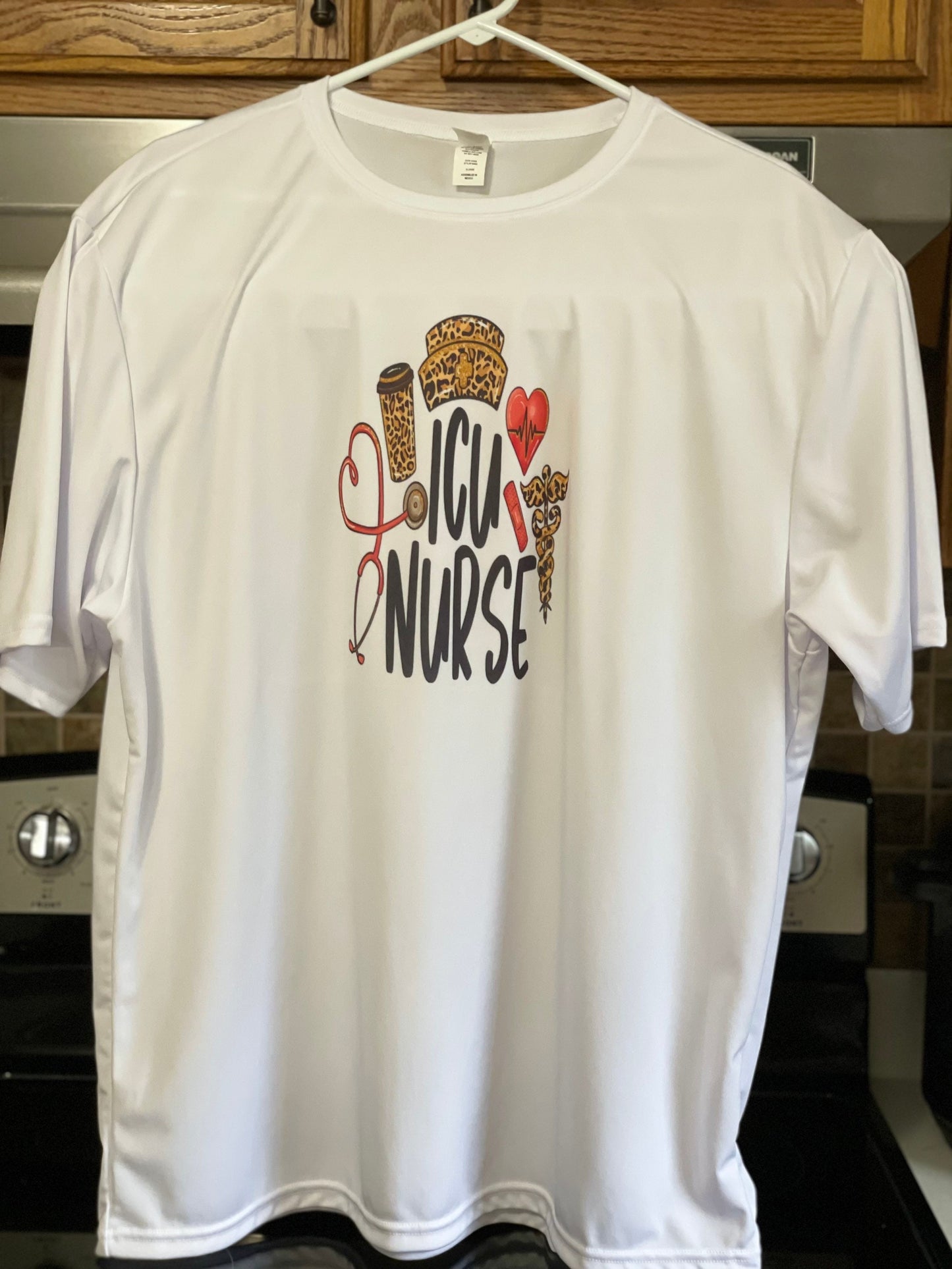 For all the ICU Nurses! You can personalize your own t-shirt. Small, Medium, Large or X-Large unisex adult t-shirt