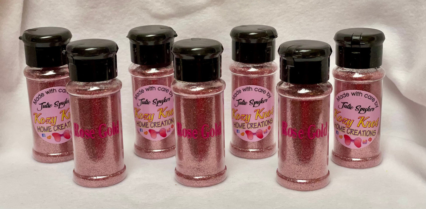 Fine Rose Gold Glitter 2oz