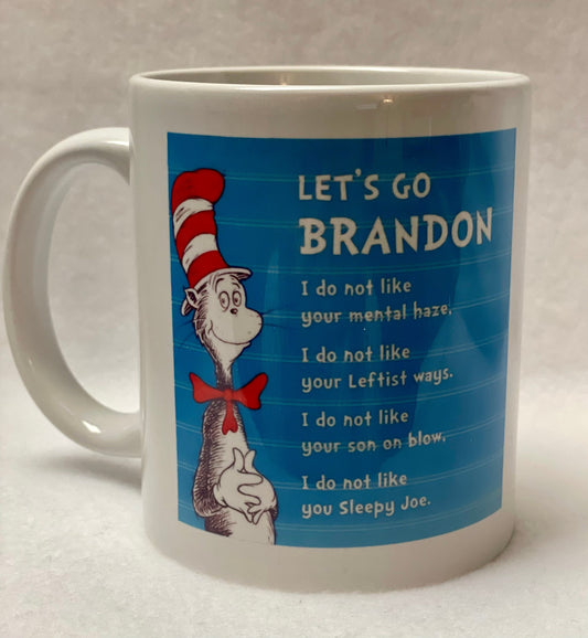 SALE! Let’s Go Brandon! Enjoy your coffee in this 14 ounce ceramic coffee cup!