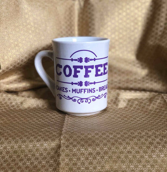 Coffee.....Enjoy your coffee in this 14 ounce ceramic coffee cup!