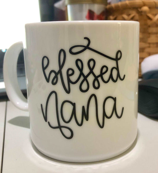 Are you a blessed Nana? Enjoy your coffee in this 14 ounce ceramic coffee cup!