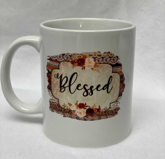 Are you Blessed? Enjoy your coffee in this 14 ounce ceramic coffee cup!