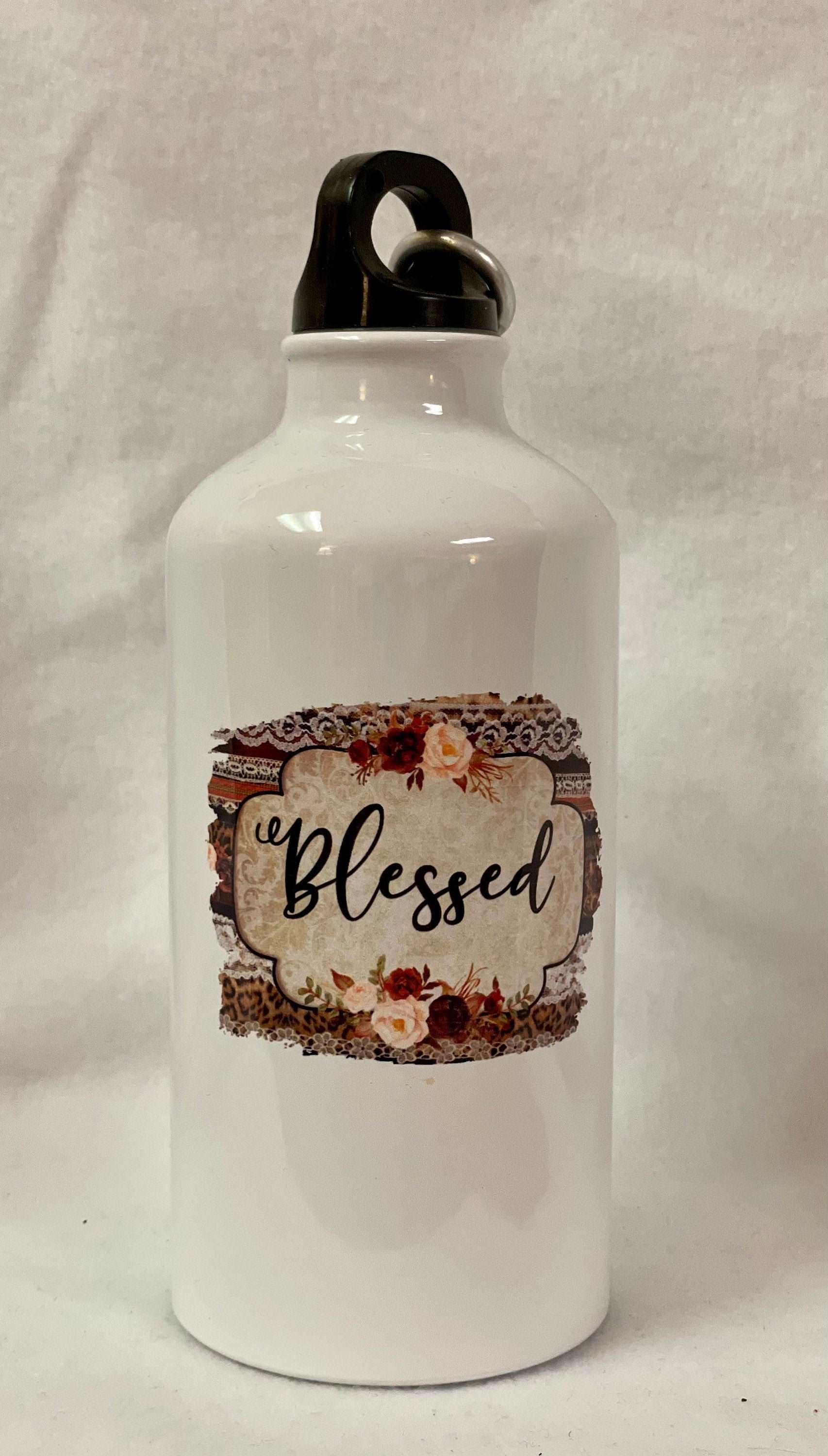 Are you Blessed? Enjoy a cold beverage in this 16 oz Aluminum Sports Bottle
